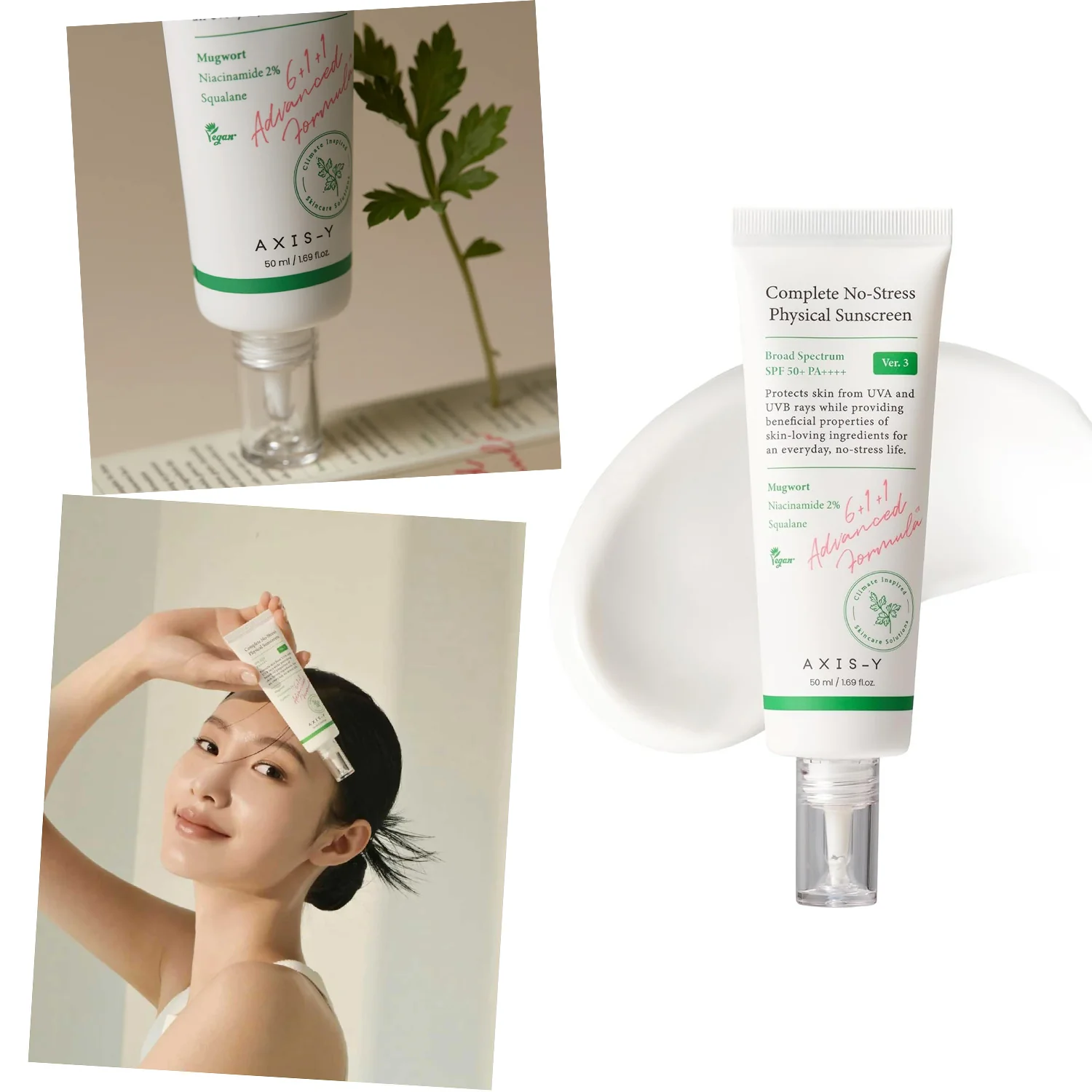 AXIS-Y Complete No-Stress Physical Sunscreen SPF50+ PA++++ Ver.3 - 50ml - Image 9
