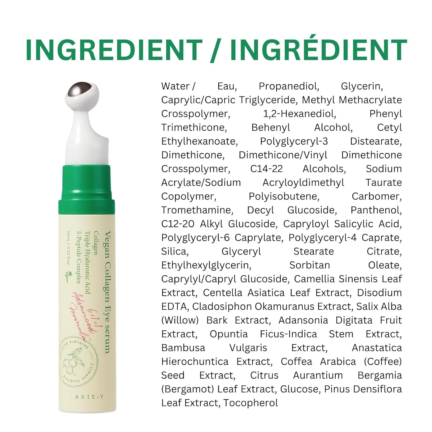 AXIS-Y Vegan Collagen Eye Serum - 10ml - Image 12