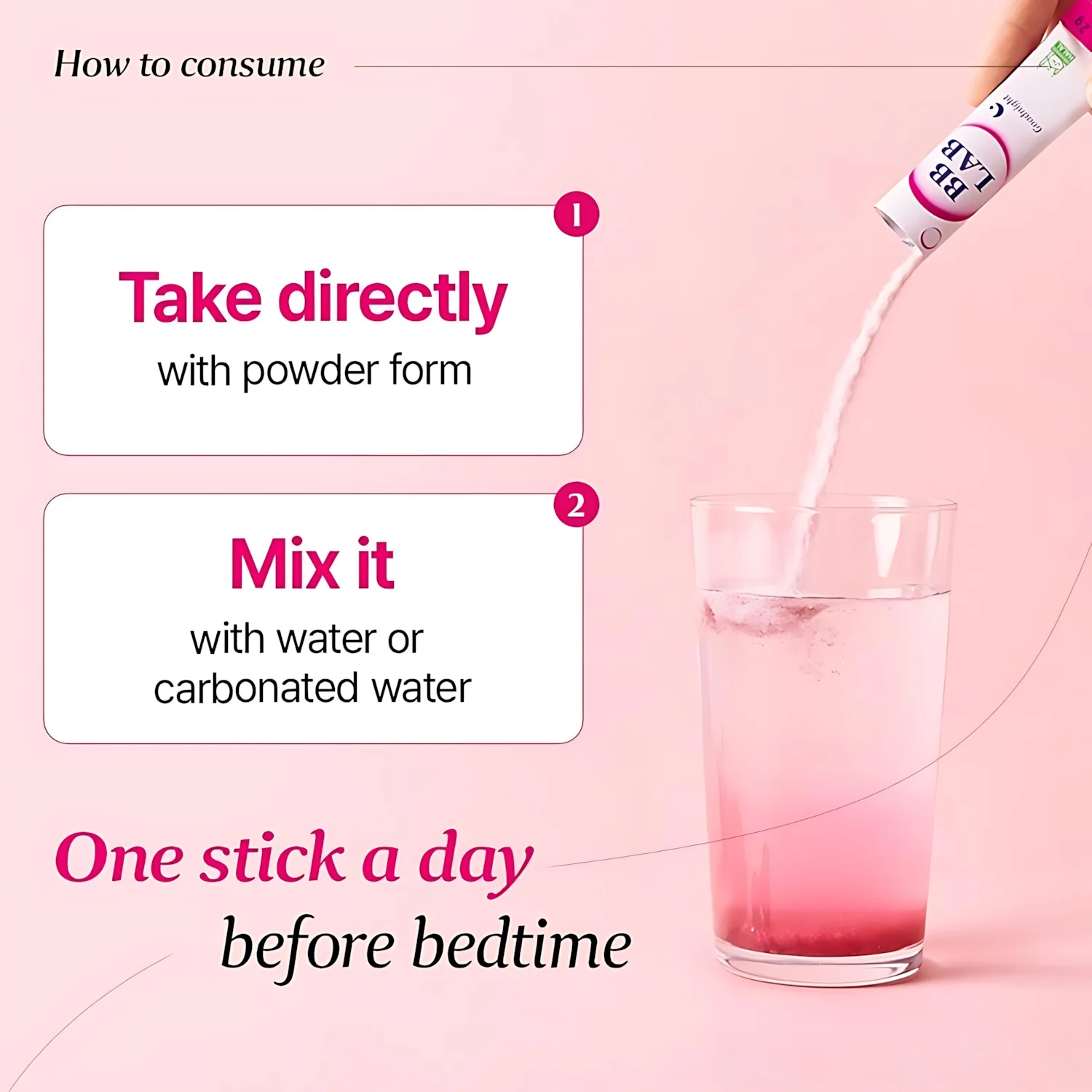 BB LAB Good Night Low Molecular Collagen Powder Stick Supplement – Mixed Berry Flavor (2g x 30 Sticks) - Image 3