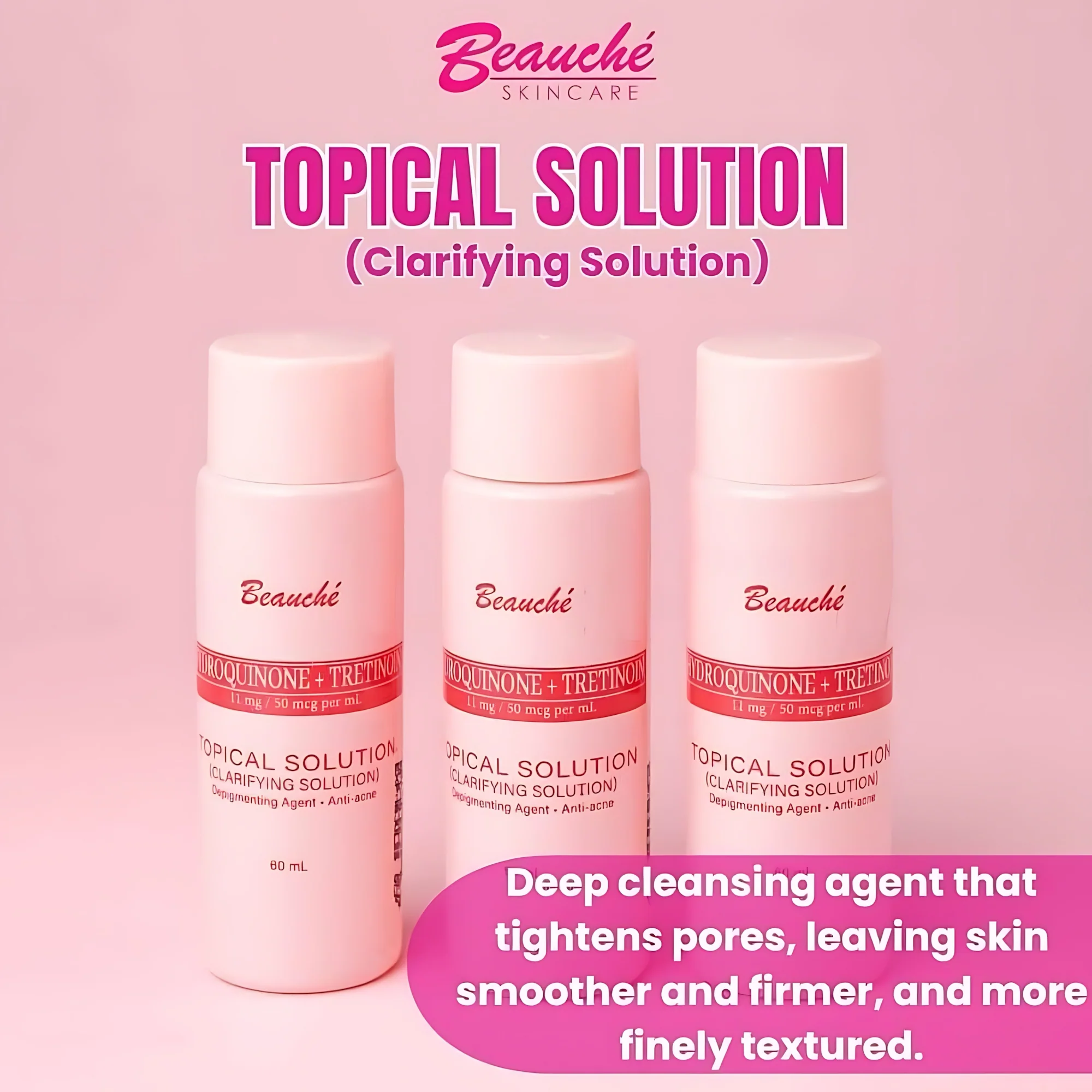 Beauche Clarifying Solution – Deep Cleansing & Skin Brightening Formula - 60ml - Image 7
