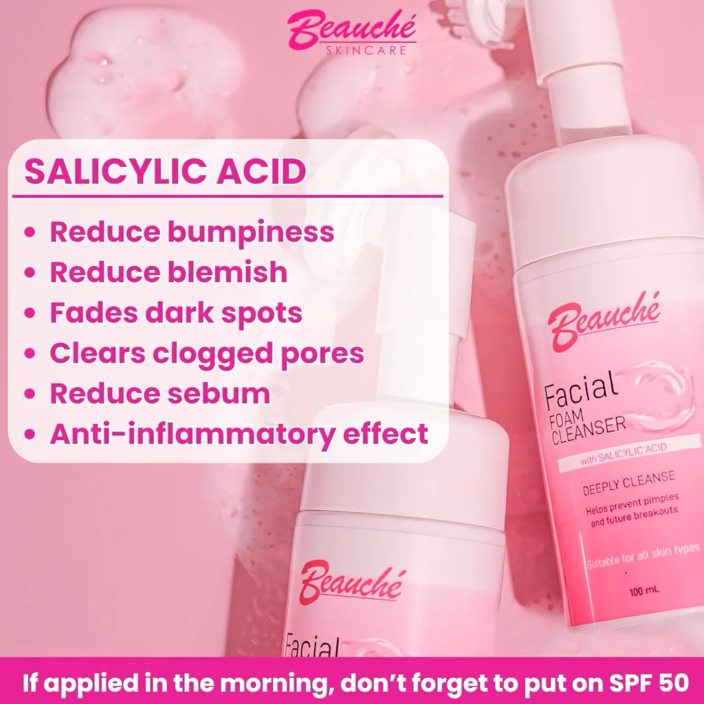 Beauche Facial Foam Cleanser with Salicylic Acid - 100ml - Image 4