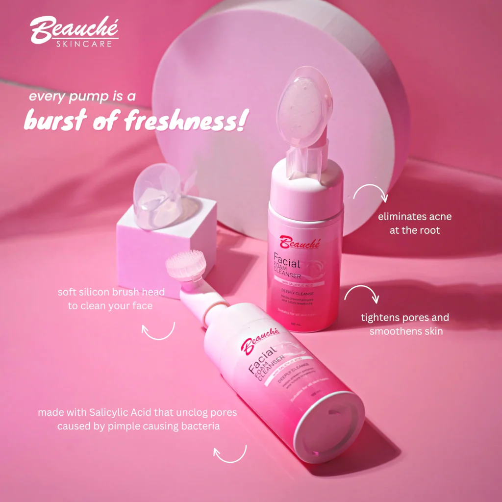 Beauche Facial Foam Cleanser with Salicylic Acid - 100ml - Image 8
