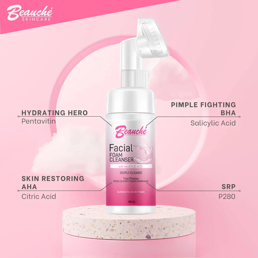 Beauche Facial Foam Cleanser with Salicylic Acid - 100ml - Image 9