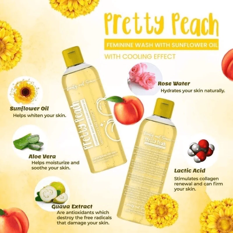 Beauty and Graces Pretty Peach Feminine Wash - 150ml - Image 4