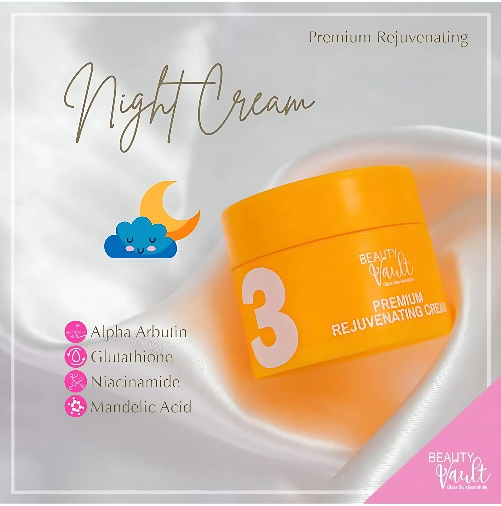Beauty Vault Premium Rejuvenating Set & Premium Tinted Sunblock SPF45 – 50g (Combo Pack) - Image 8