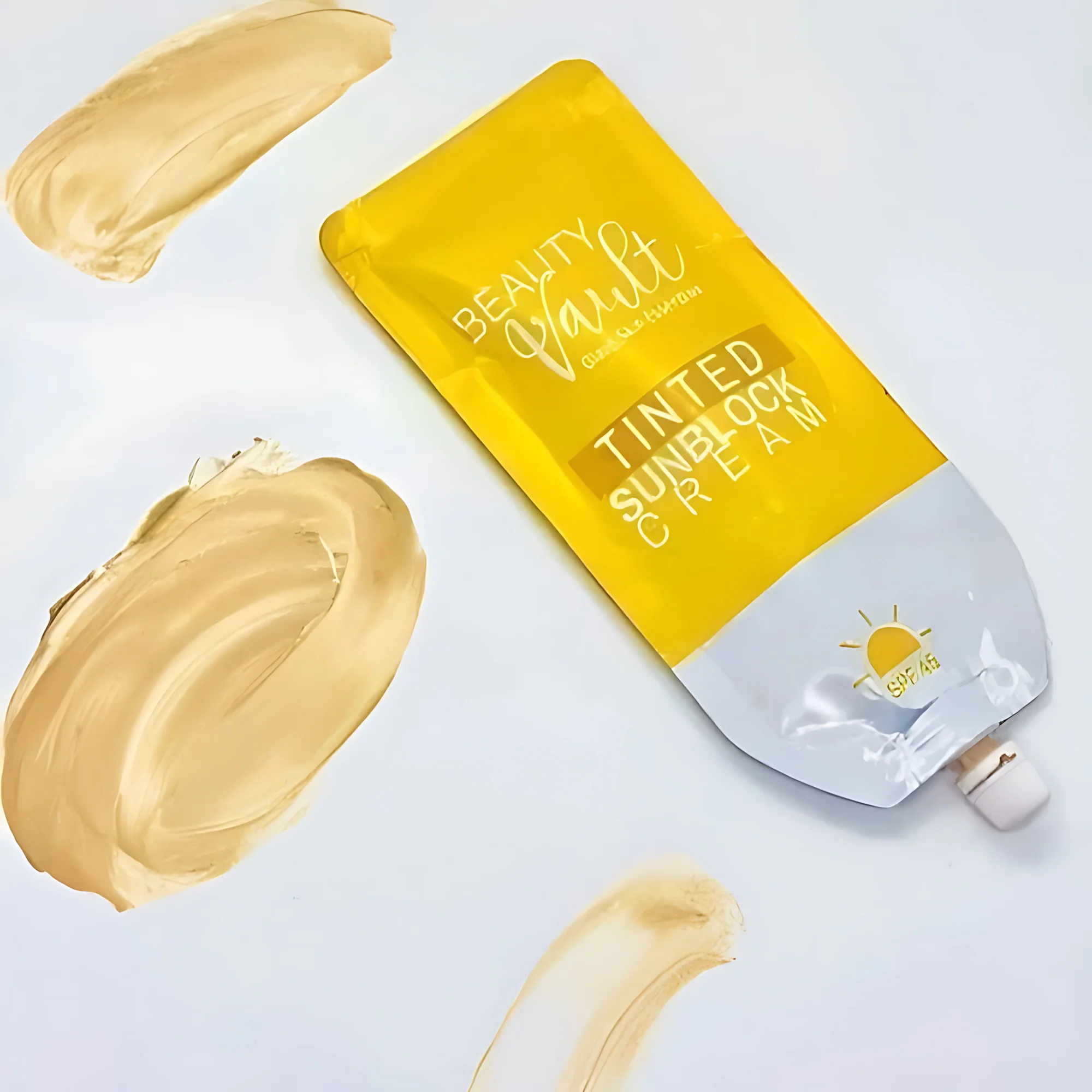 Beauty Vault Premium Tinted Sunblock Cream SPF45 - 50g - Image 7