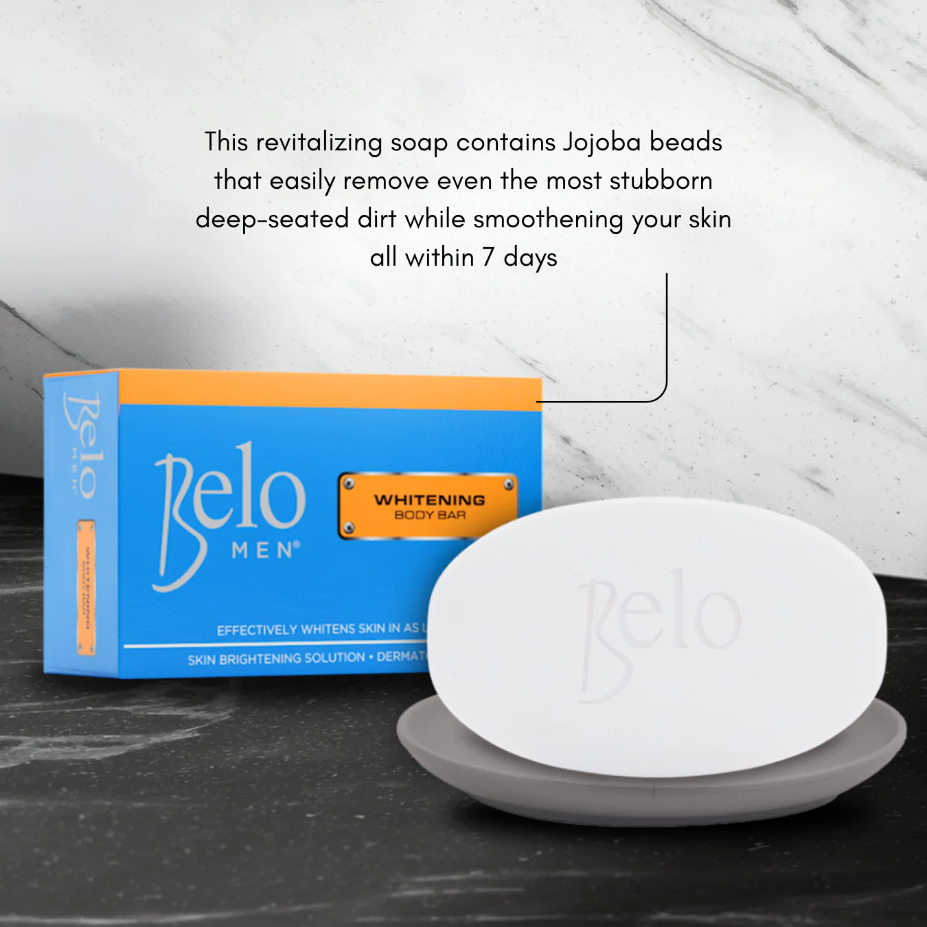 Belo Men Whitening Bar Soap - 135g - Image 3