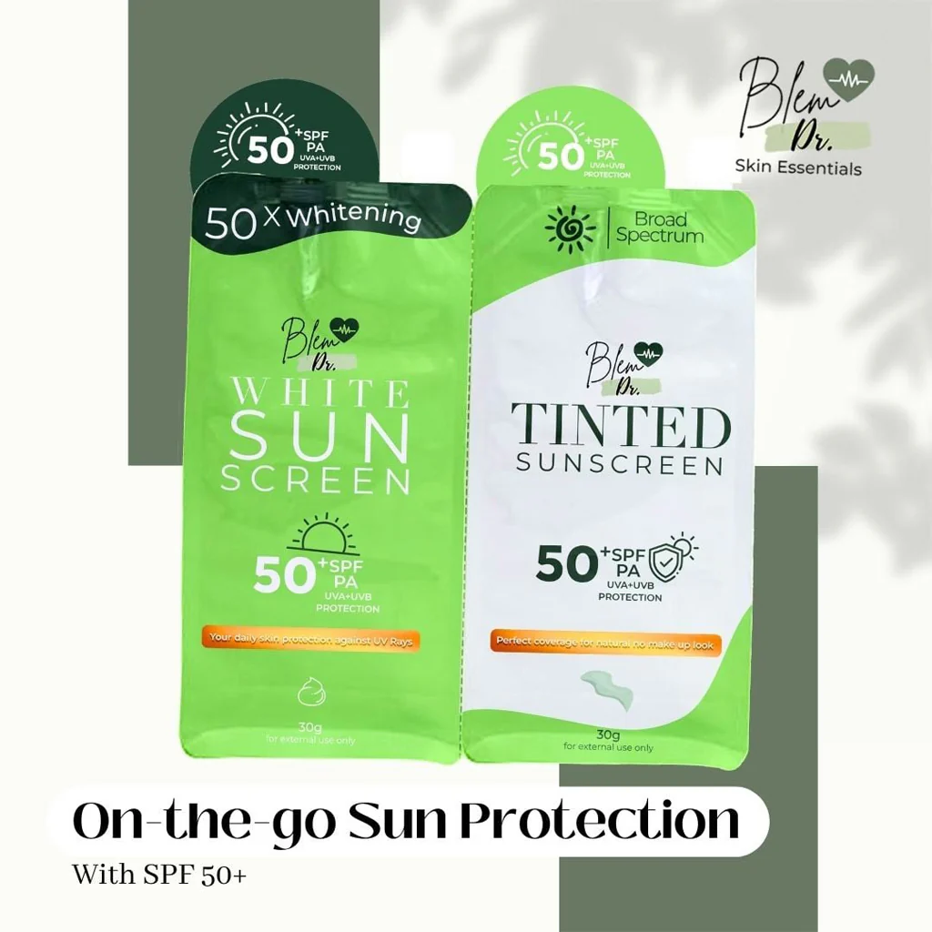 Blem Dr. White & Tinted Sunscreen Duo Pack – SPF 50 PA+++ (2 x 30g) - Image 12