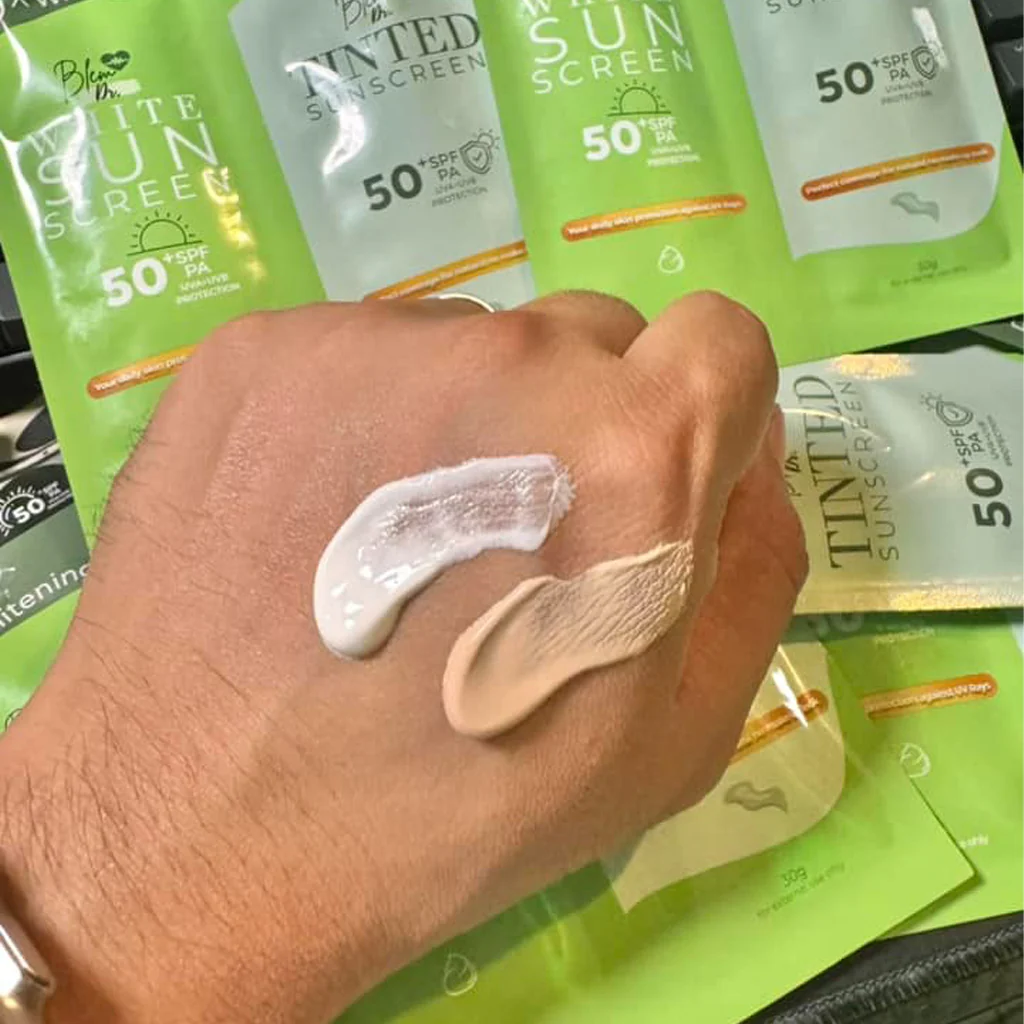 Blem Dr. White & Tinted Sunscreen Duo Pack – SPF 50 PA+++ (2 x 30g) - Image 13