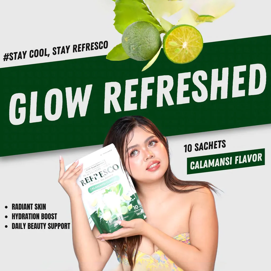 BMRS Beauty Essentials Placenta Collagen Refresco – Calamansi Flavor (10 Sachets / 180g) - Image 5