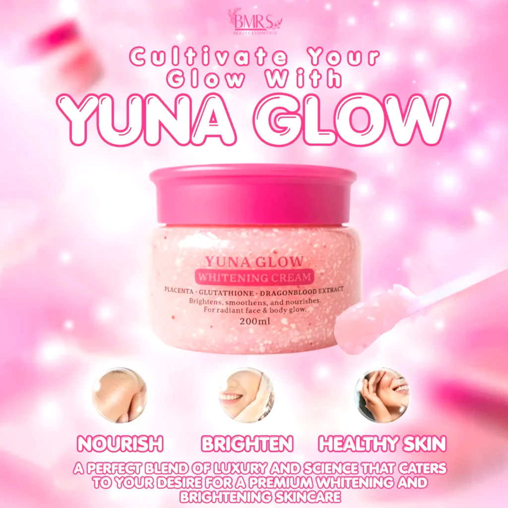 BMRS YUNA GLOW Whitening Cream – 200ml - Image 3