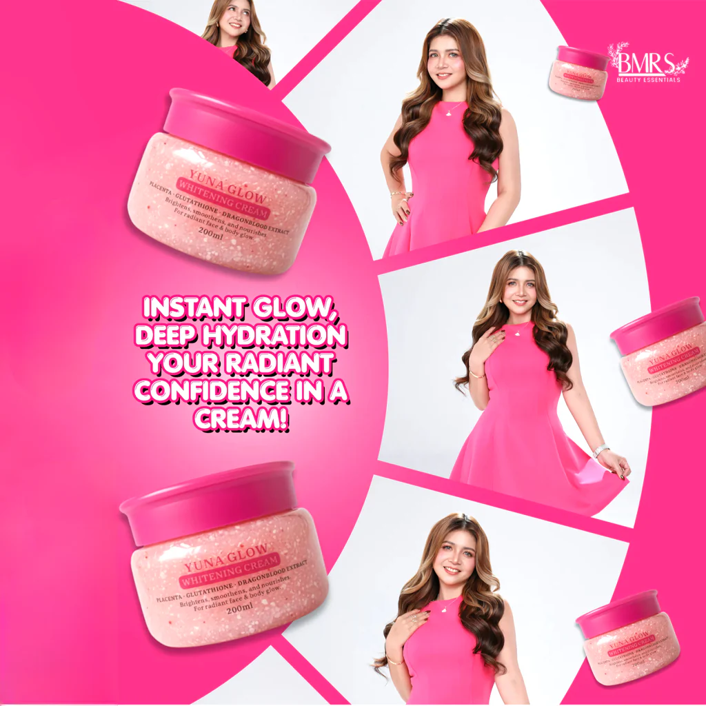 BMRS YUNA GLOW Whitening Cream – 200ml - Image 8