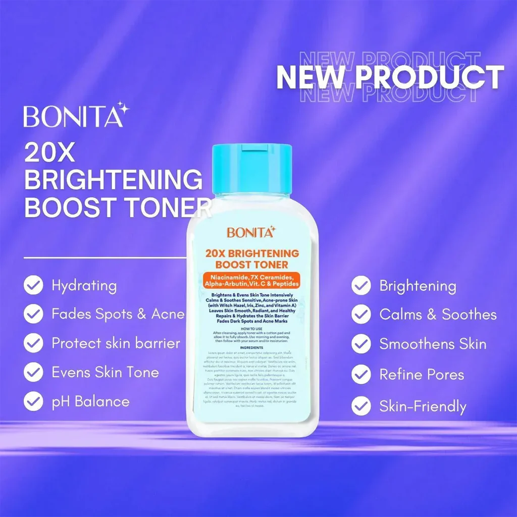 Bonita 20X Brightening Boost Toner – 125ml - Image 5