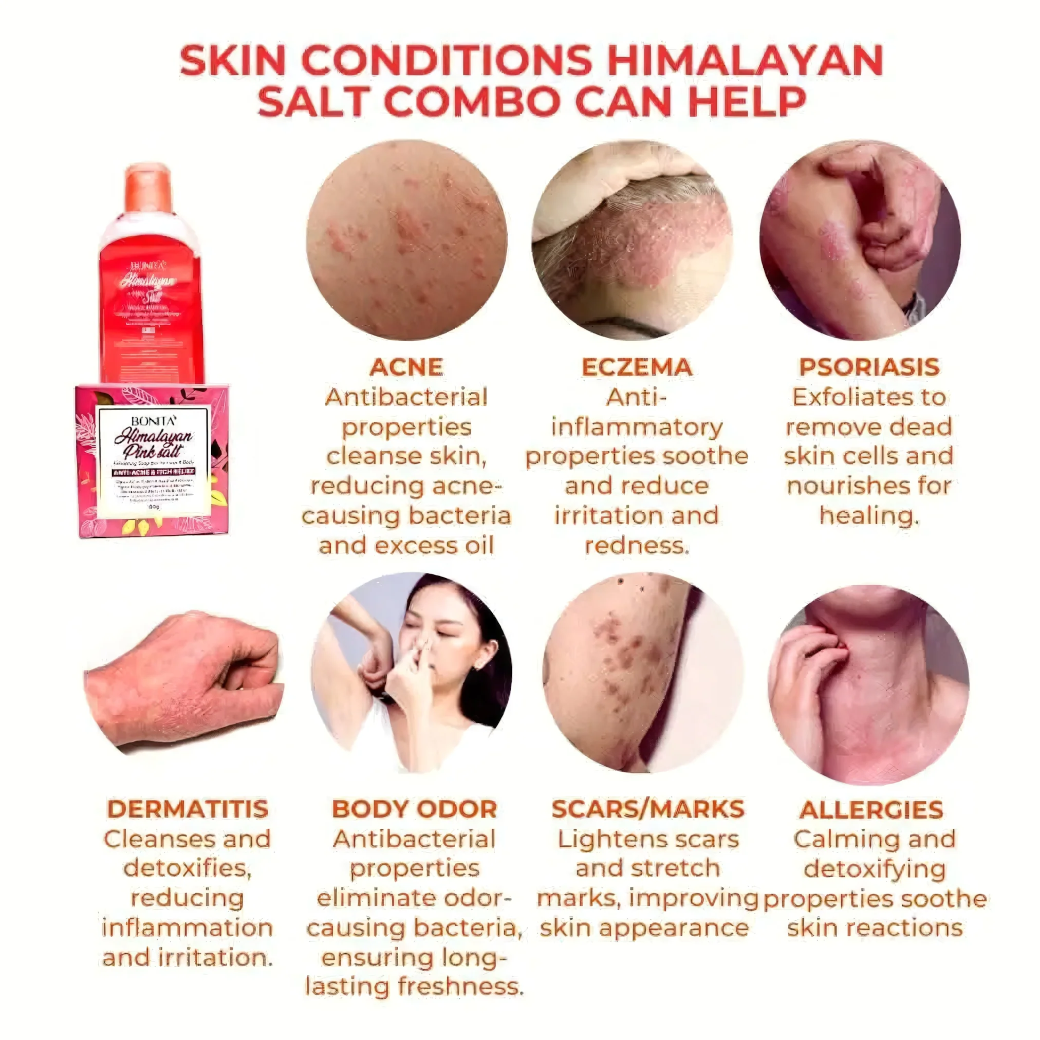 Bonita Himalayan Pink Salt Exfoliating Soap Bar – 80g - Image 5