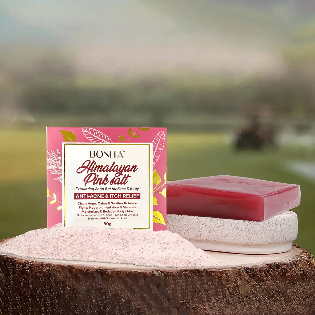 Bonita Himalayan Pink Salt Exfoliating Soap Bar – 80g - Image 6