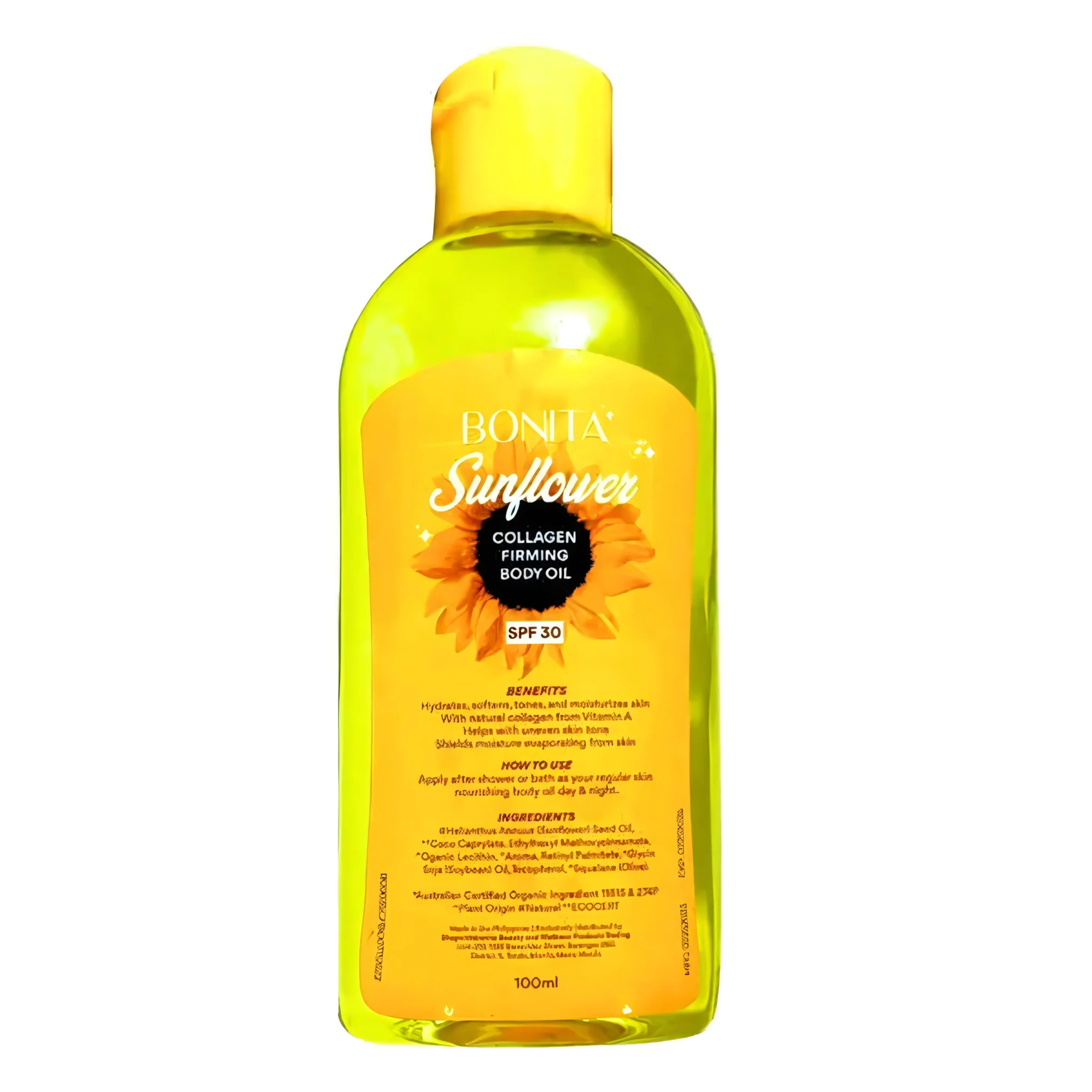 Bonita Sunflower Collagen Firming Body Oil SPF30 – 100ml - Image 7