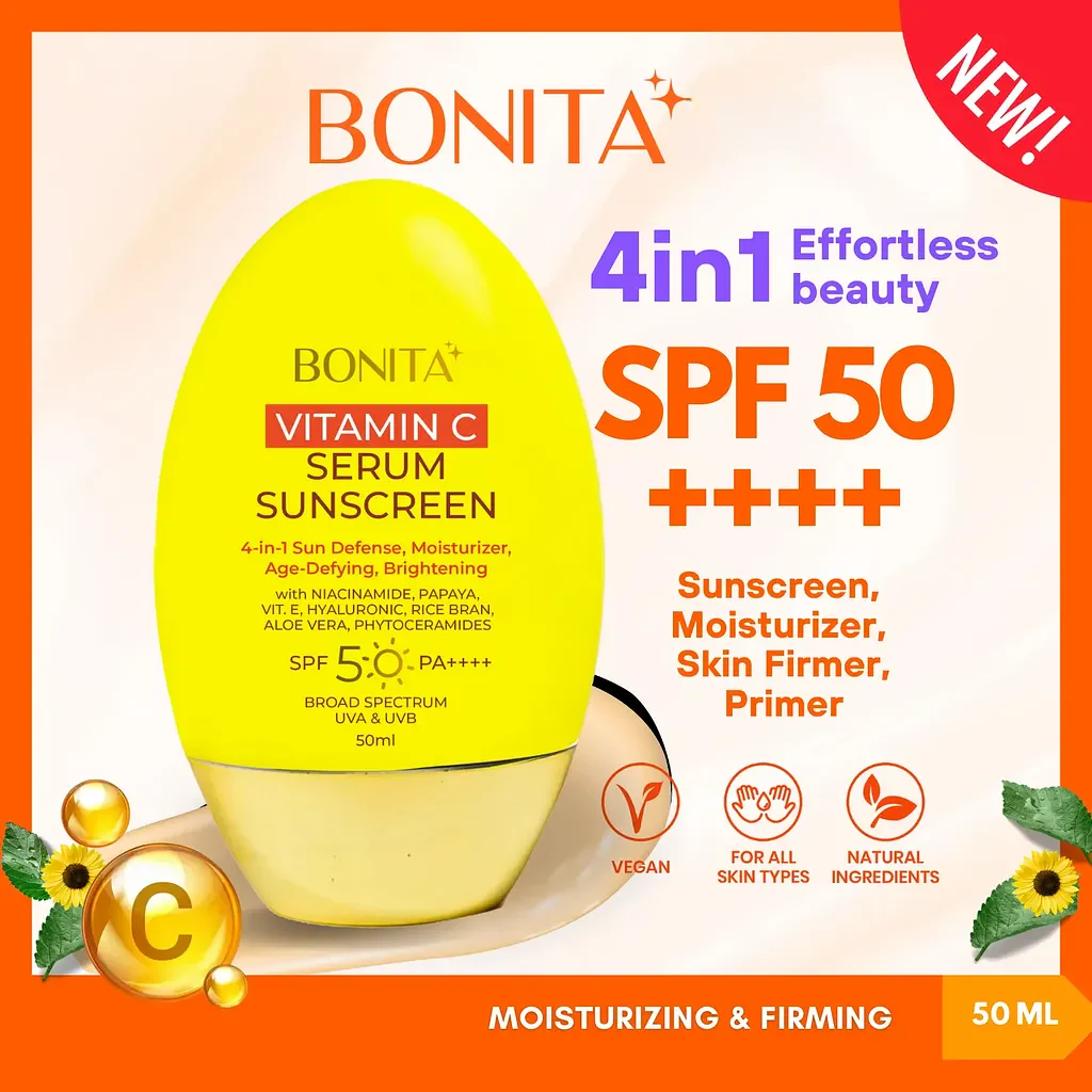 Bonita Vitamin C Serum Sunscreen SPF50 PA++++ (50ml)