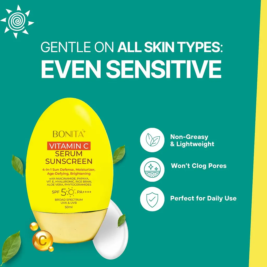 Bonita Vitamin C Serum Sunscreen SPF50 PA++++ (50ml) - Image 8