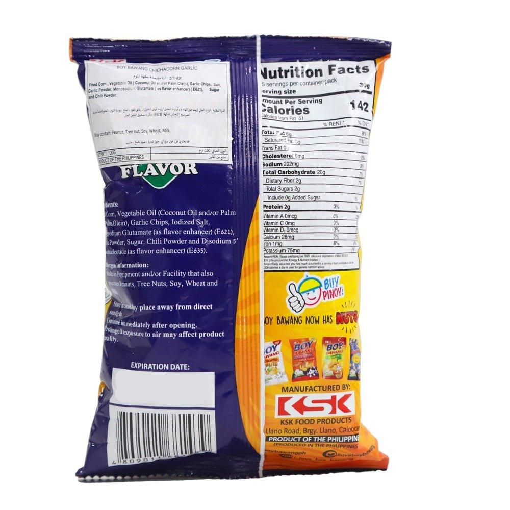 Boy Bawang Chichacorn Garlic Flavor - 100gm - Image 2