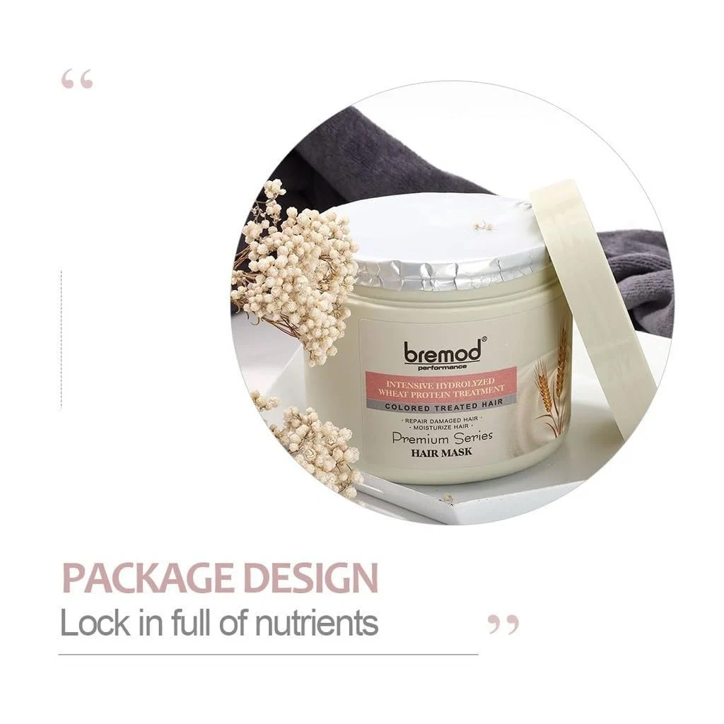 Bremod Intensive Vitamin B5 & Collagen Treatment Hair Mask – 500ml - Image 8