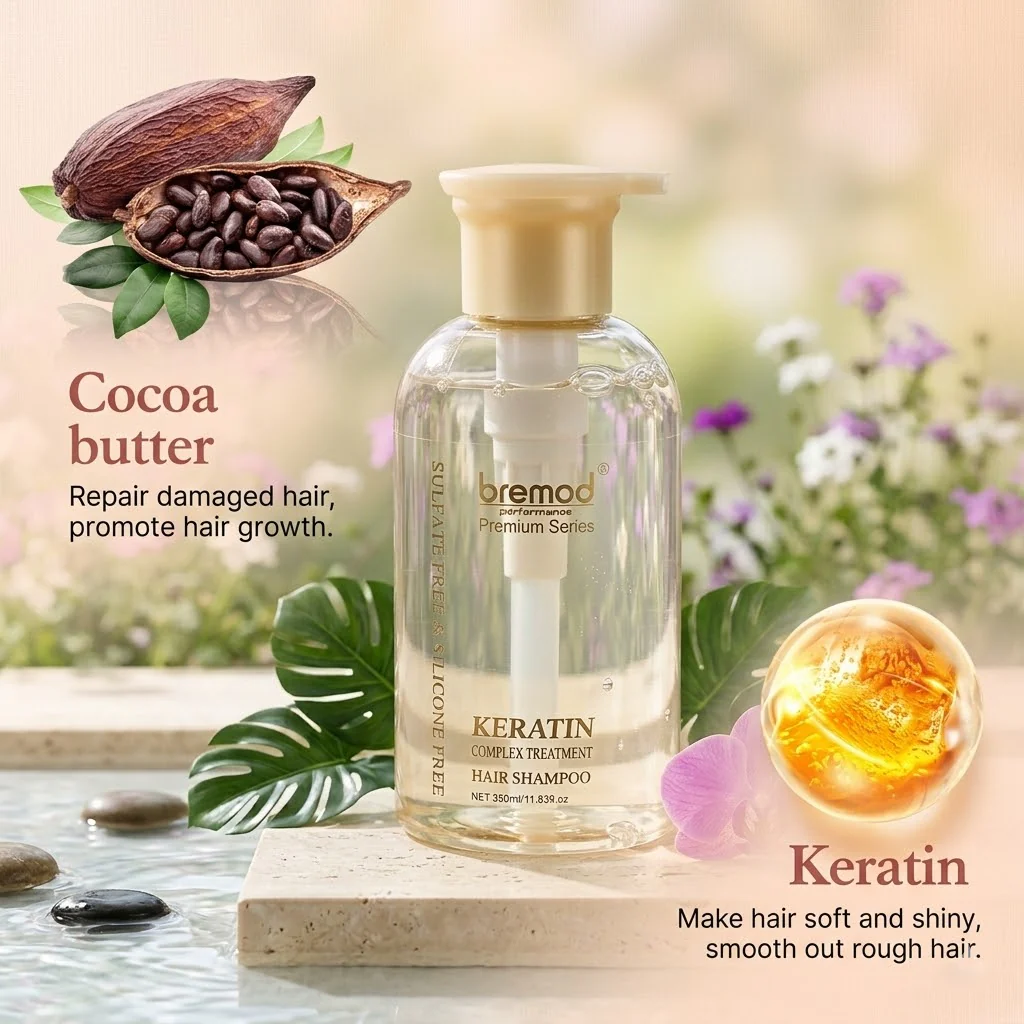 Bremod Keratin Complex Treatment Set (Shampoo + Conditioner) - 350ml Each - Image 10