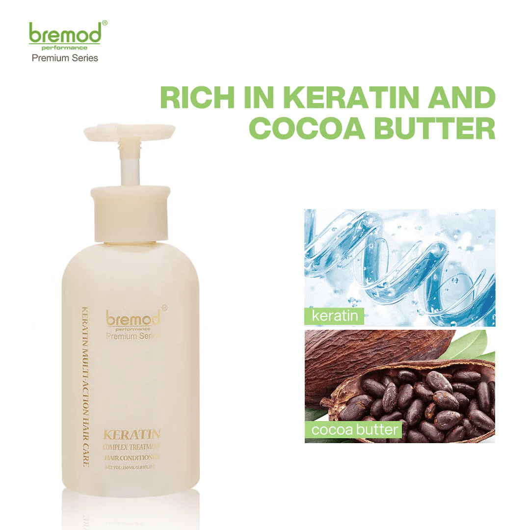 Bremod Keratin Complex Treatment Set (Shampoo + Conditioner) - 350ml Each - Image 6
