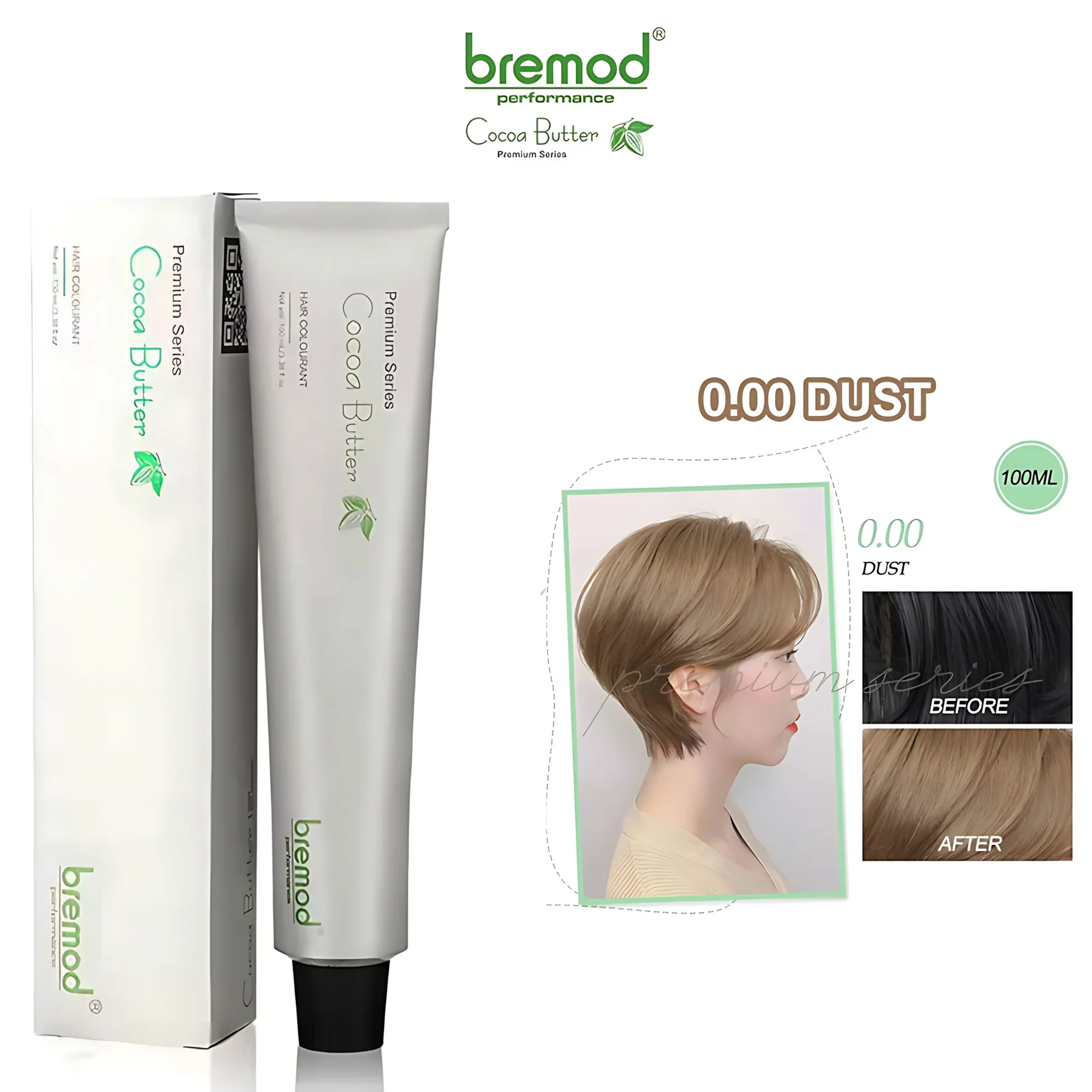 Bremod Performance Premium Series Cocoa Butter 0.00 Dust  Hair Color – 100ml - Image 8