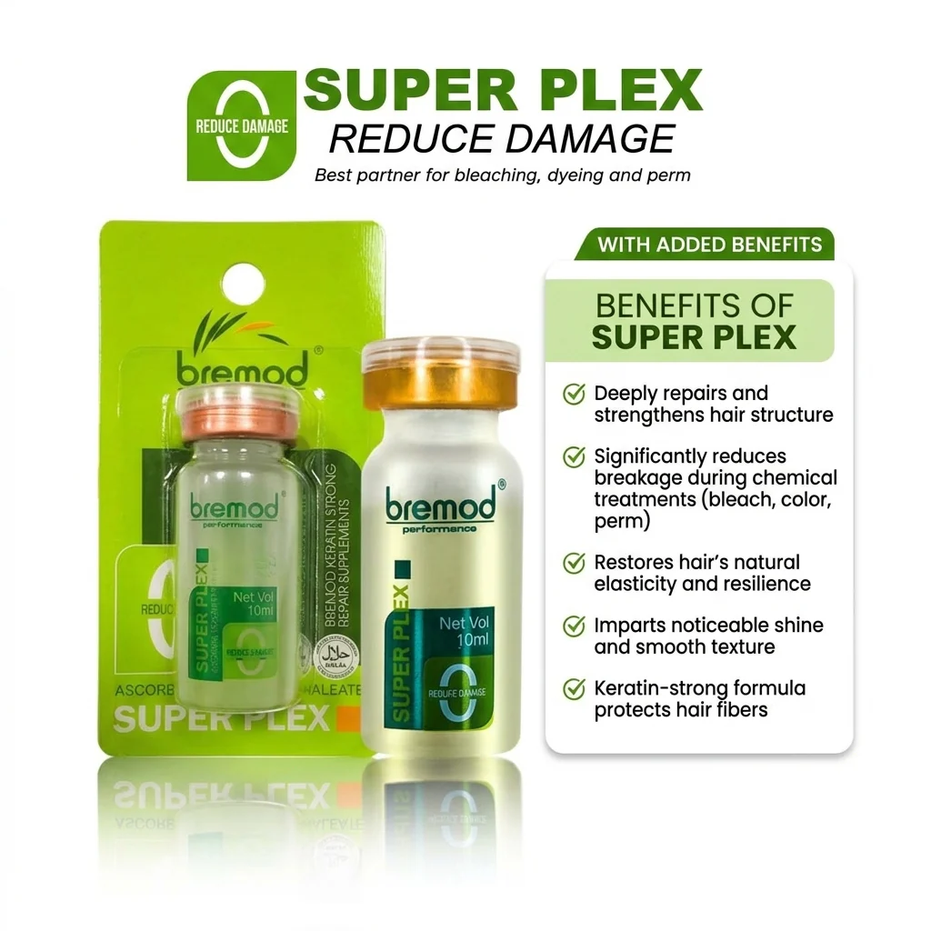 Bremod Super Plex Keratin Strong Repair Supplement – 10ml Vial - Image 2