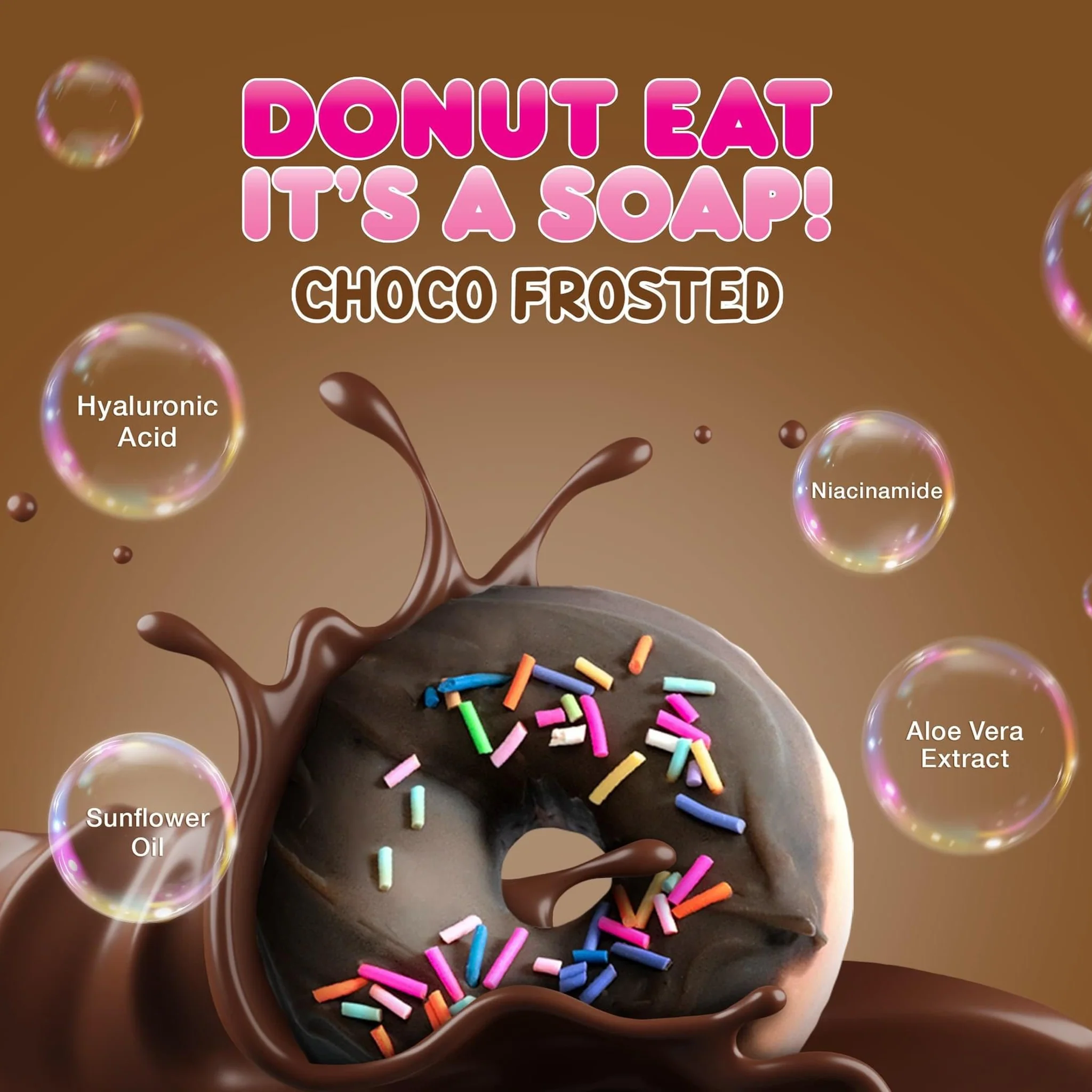 Brilliant Skin Donut Eat Its A Soap Choco Frosted - 90g - Image 5