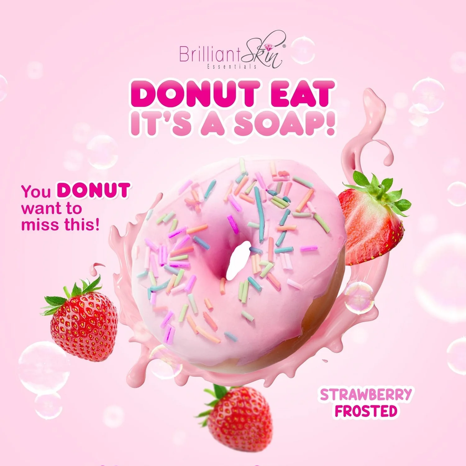 Brilliant Skin Donut Eat It’s A Soap – Combo Pack (3 Variants, 90g each) - Image 7