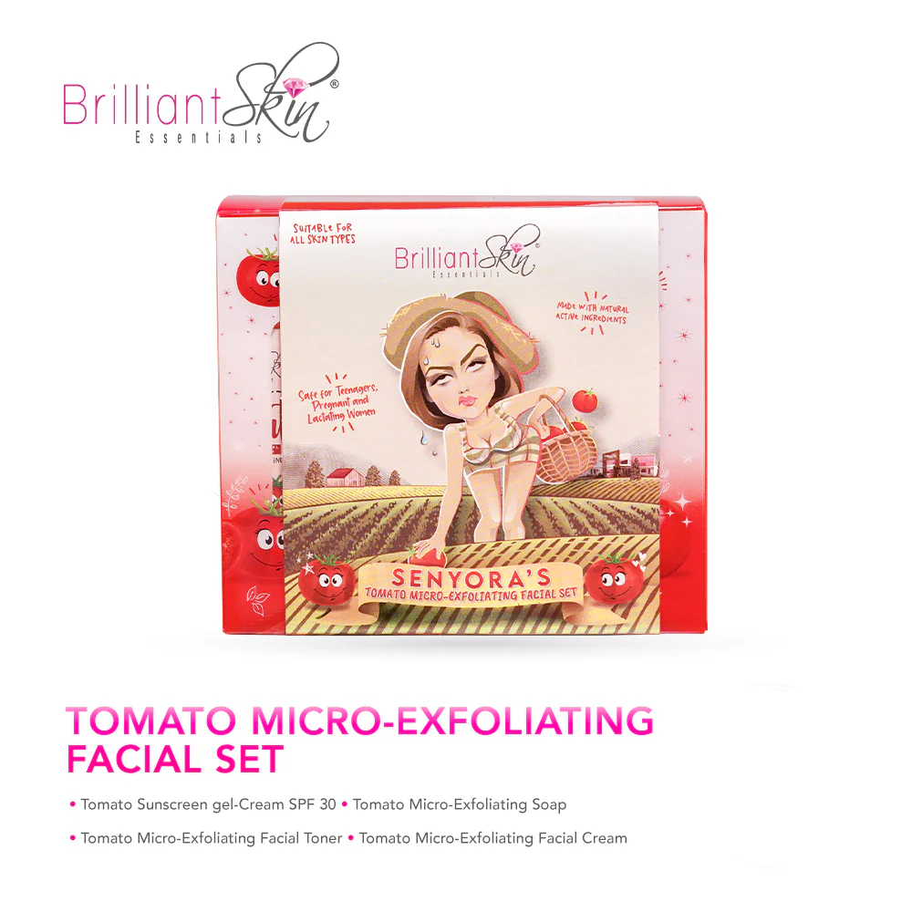 Brilliant Skin Essentials Tomato Micro - Exfoliating Facial Set - Image 2