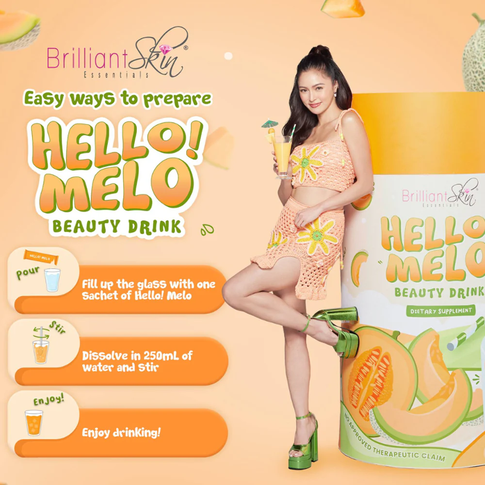 Brilliant Skin Hello! Melo Beauty Drink – 110g (Buy 1 Get 1 Offer) - Image 6