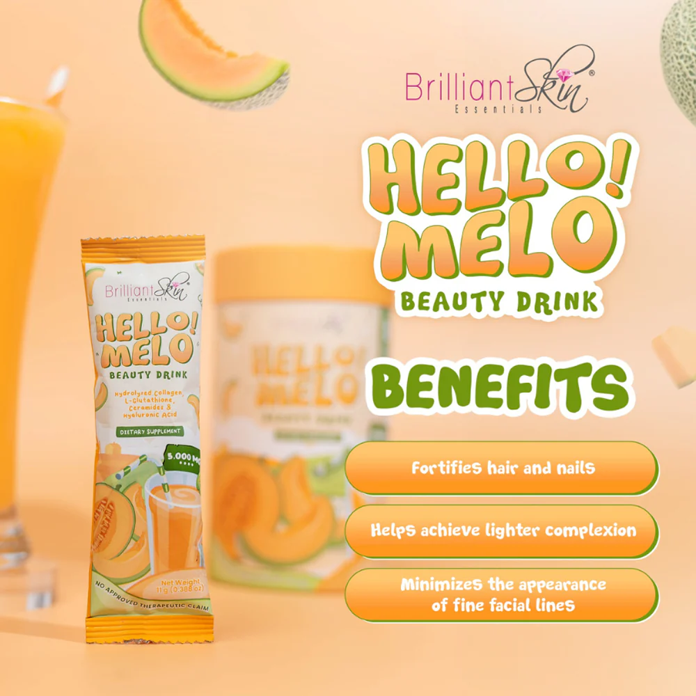 Brilliant Skin Hello! Melo Beauty Drink – 110g (Buy 1 Get 1 Offer) - Image 9