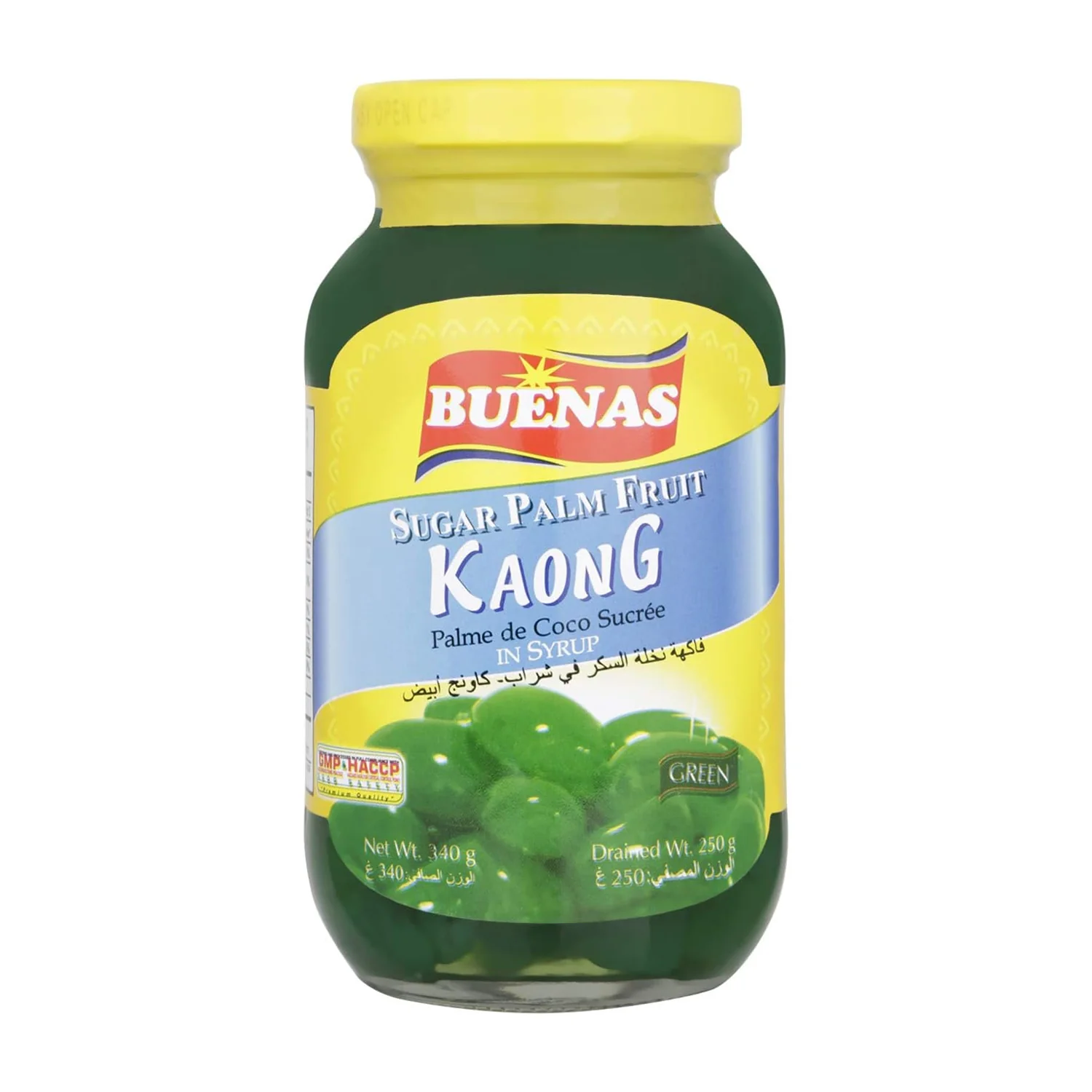 Buenas Sugar Palm Fruit Kaong In Syrup (Green) - 340g - Image 2