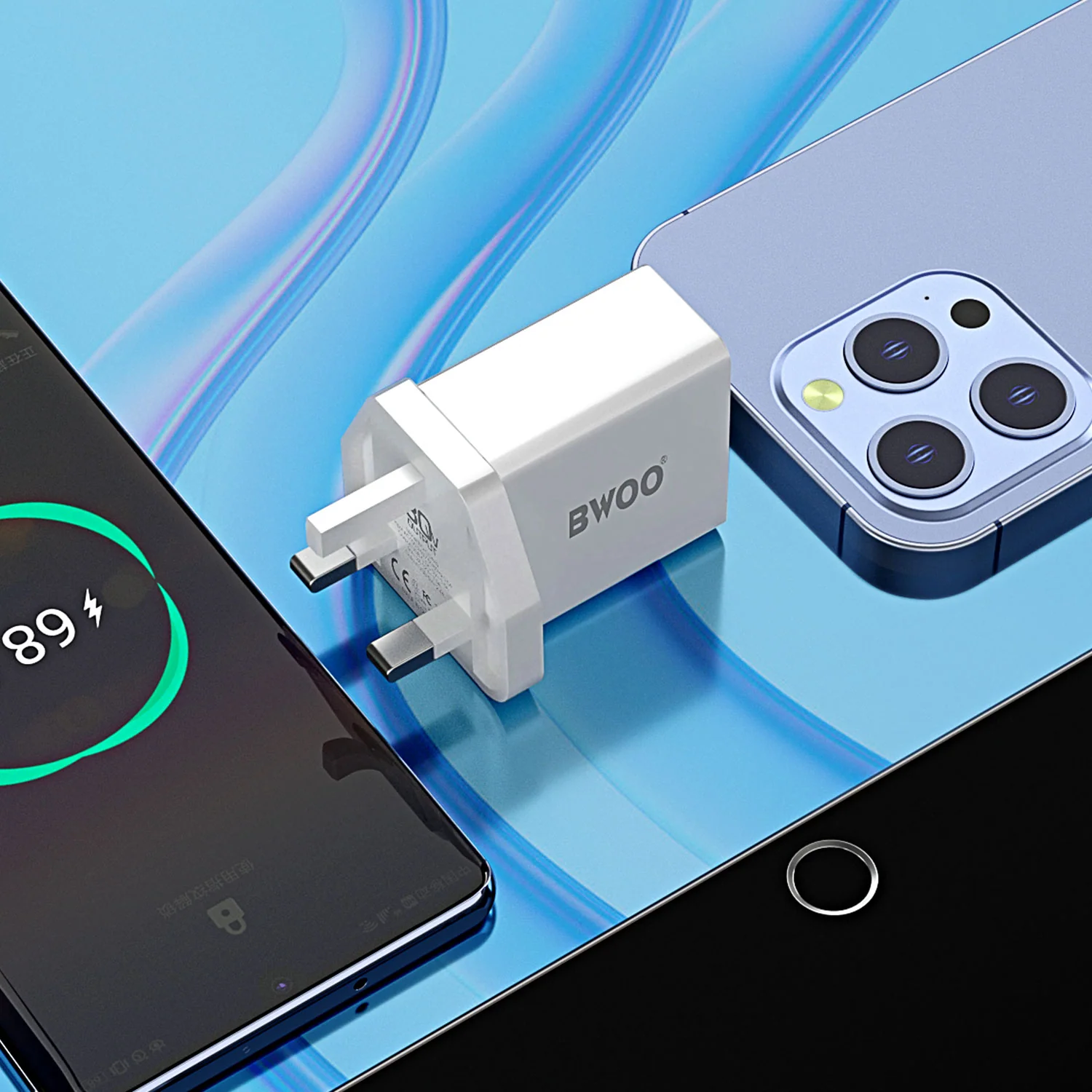 BWOO 30W PD+QC Portable Fast Charger BO-CDA89 - Image 3
