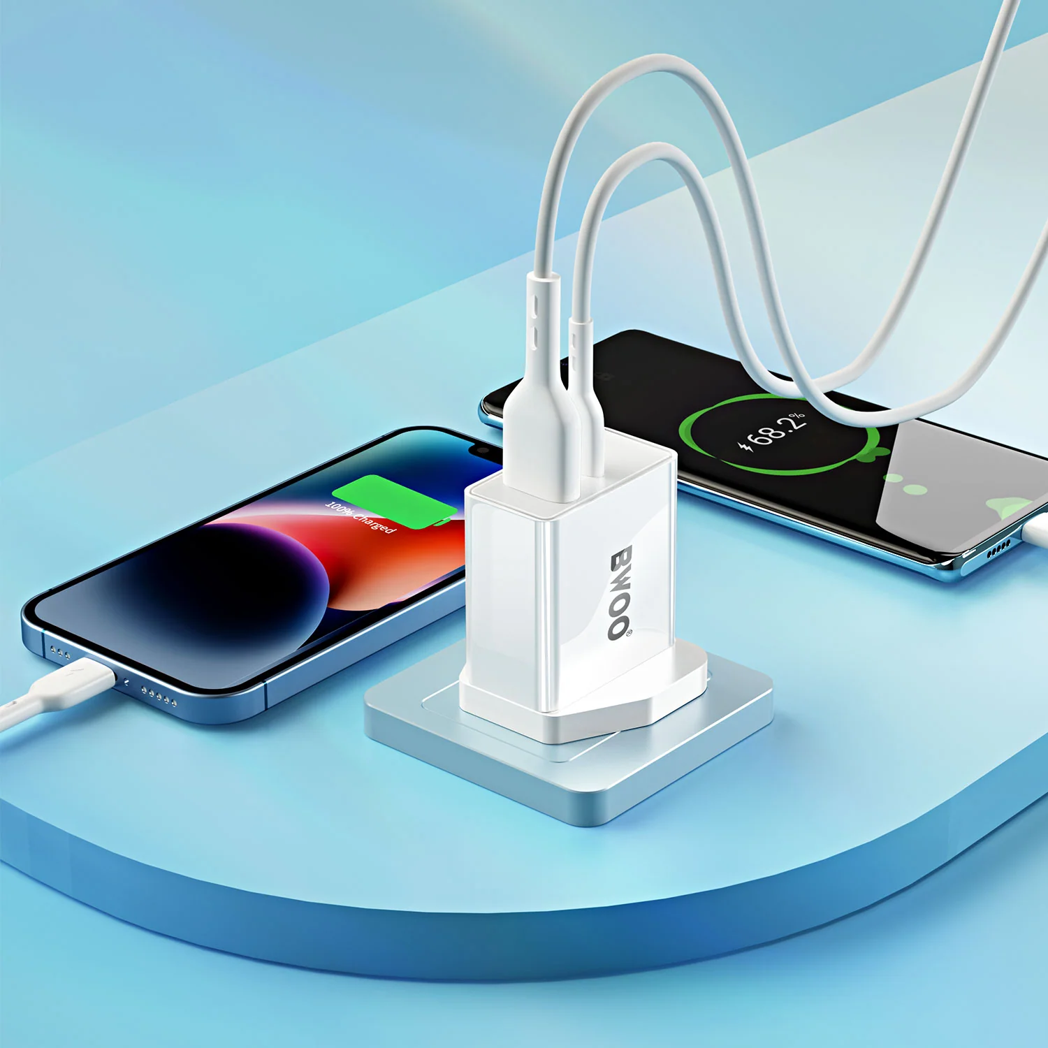 BWOO 30W PD+QC Portable Fast Charger BO-CDA89 - Image 4