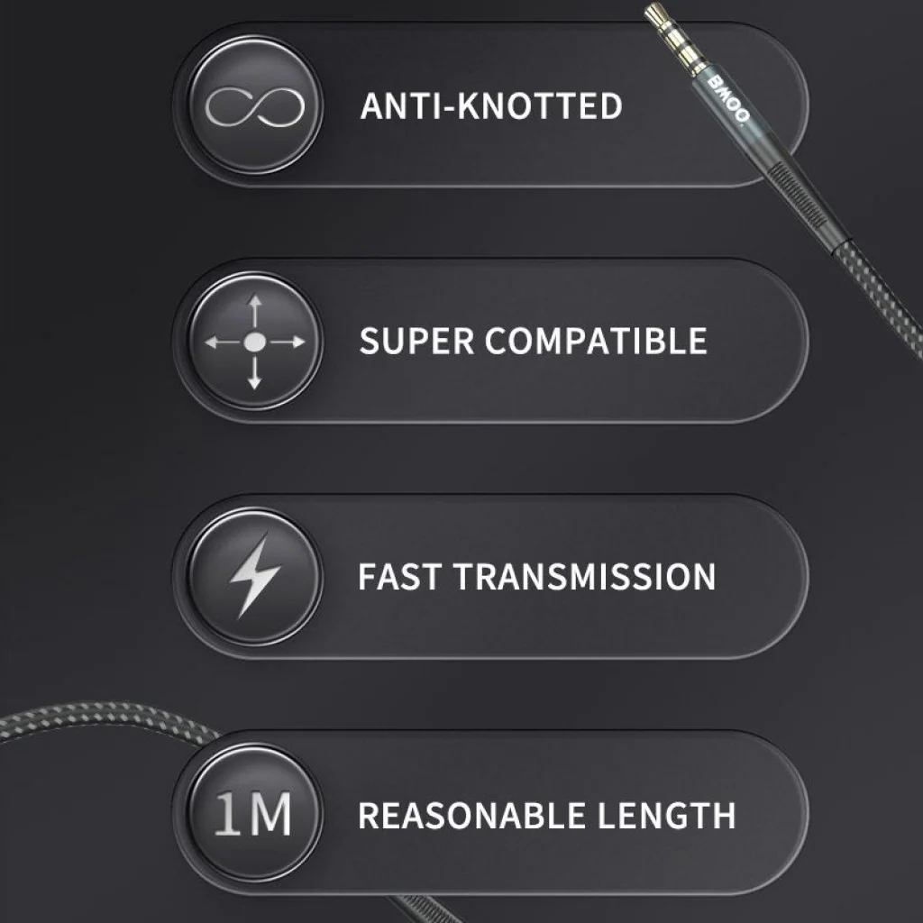 BWOO Aux Cable 1000mm - AUX064 - Image 7
