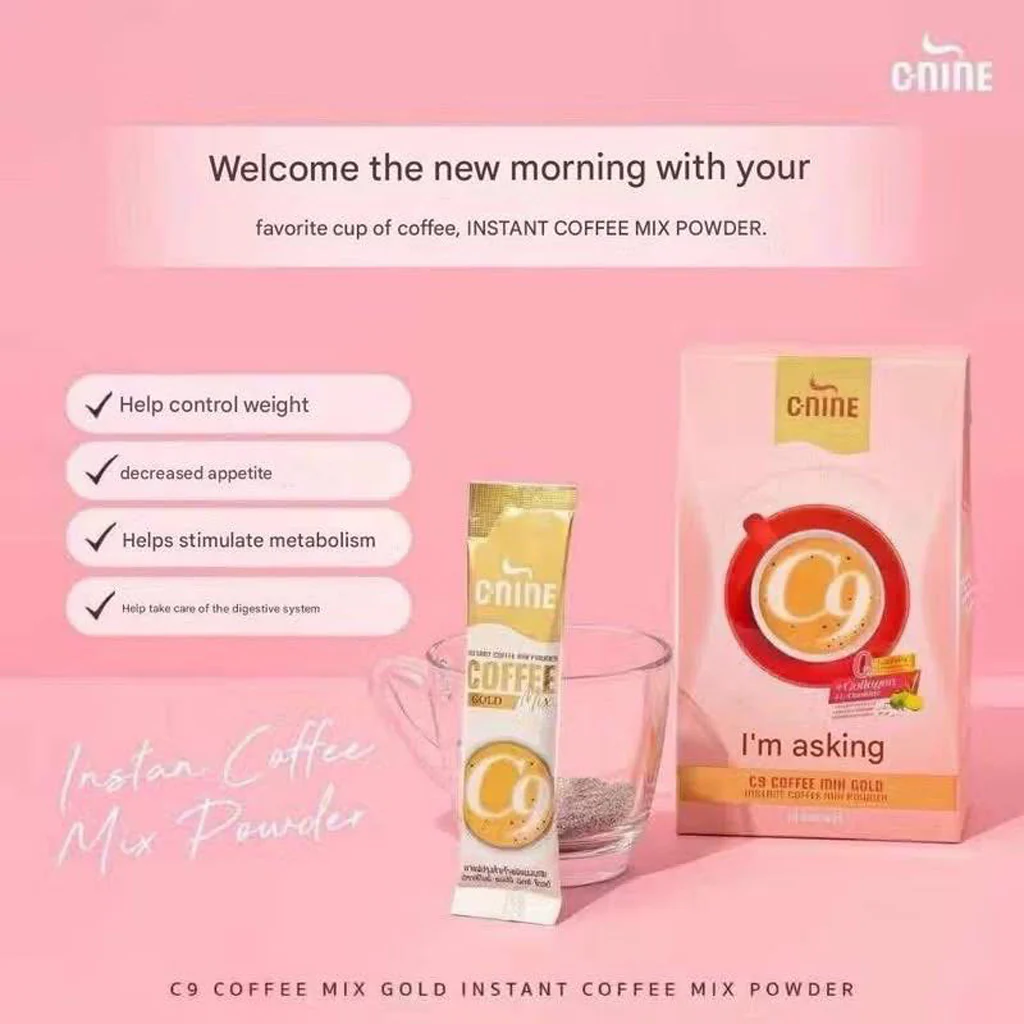 C-Nine Pro Slim C9 Coffee Mix Gold - 150g (10 Sachets × 15g) - Image 5