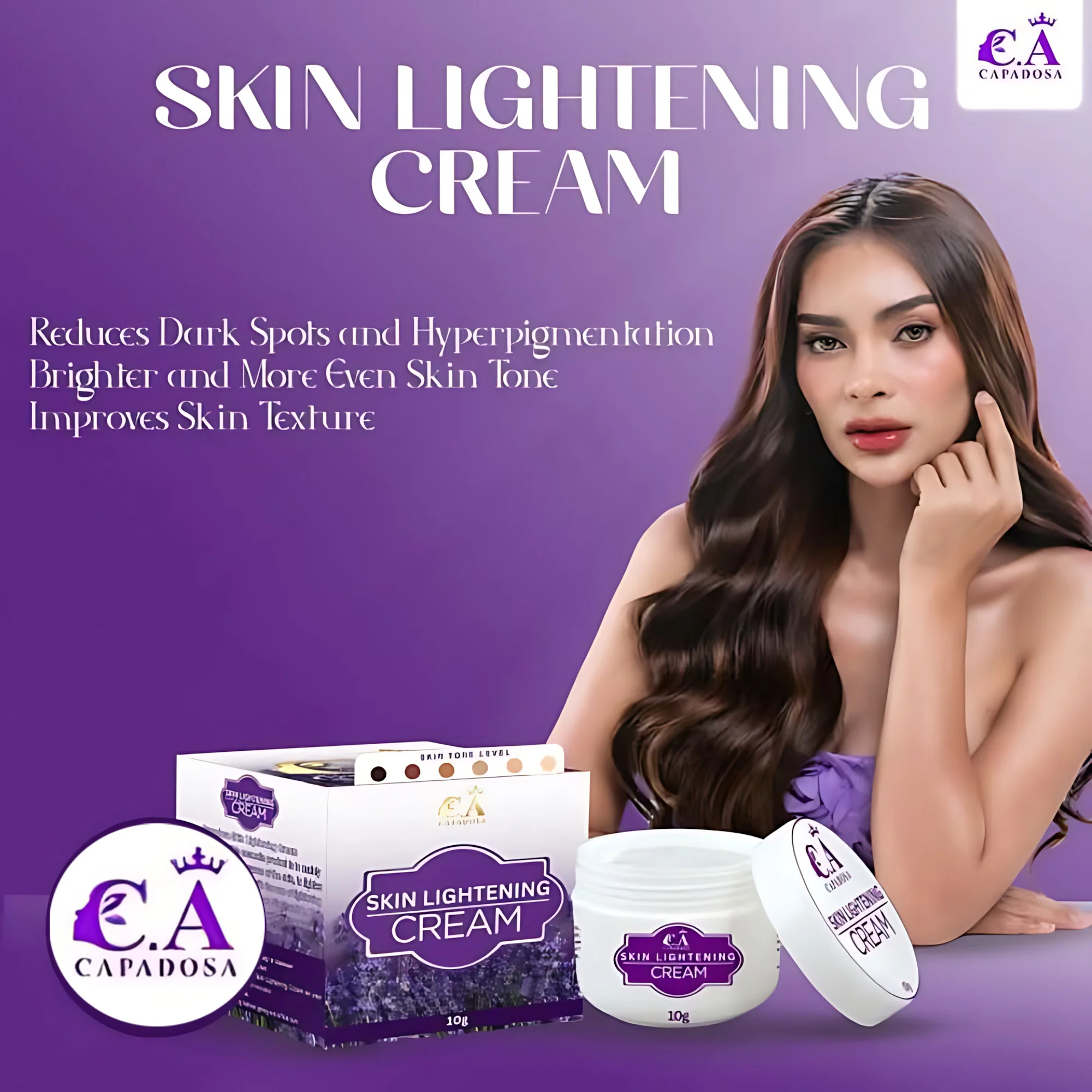 CAPADOSA Skin Lightening Cream (Pekas) – 10g - Image 3