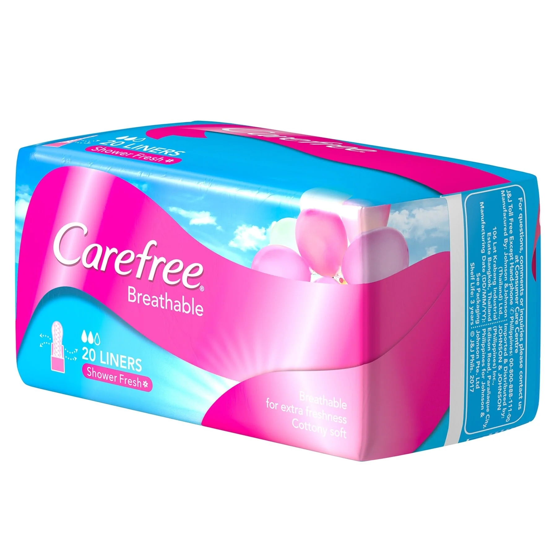 Carefree Breathable 20 Liners Shower Fresh - Image 2