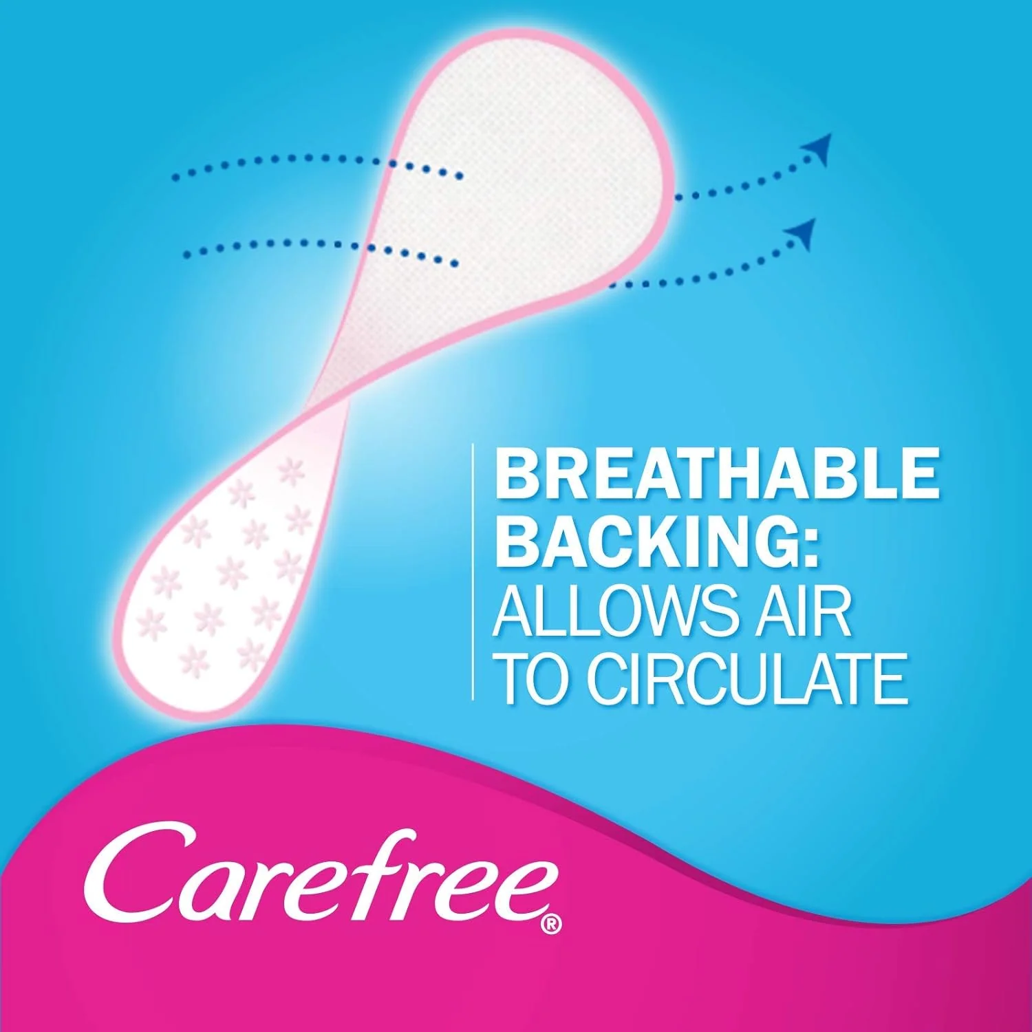 Carefree Breathable Panty Liners – Shower Fresh (40 Liners) - Image 3