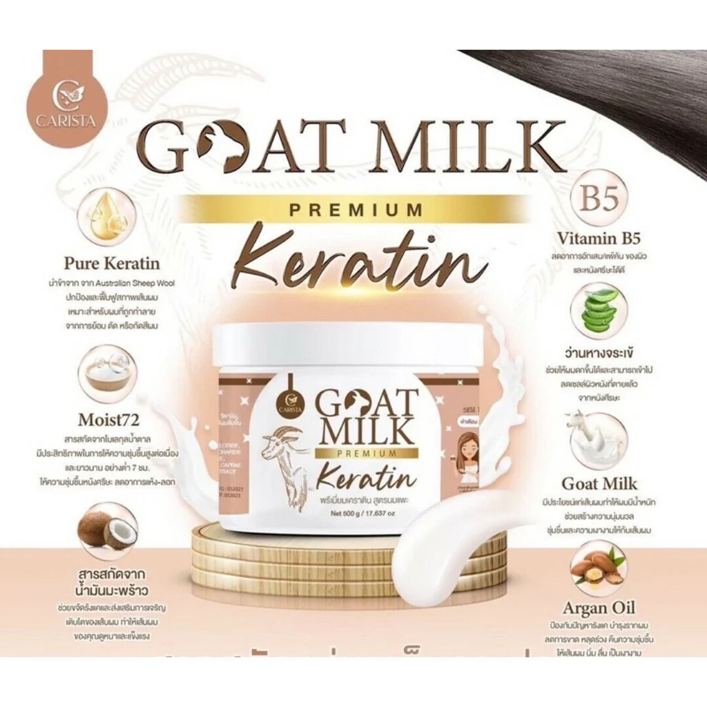 Carista Goat Milk Premium Keratin Hair Treatment – 500g - Image 7
