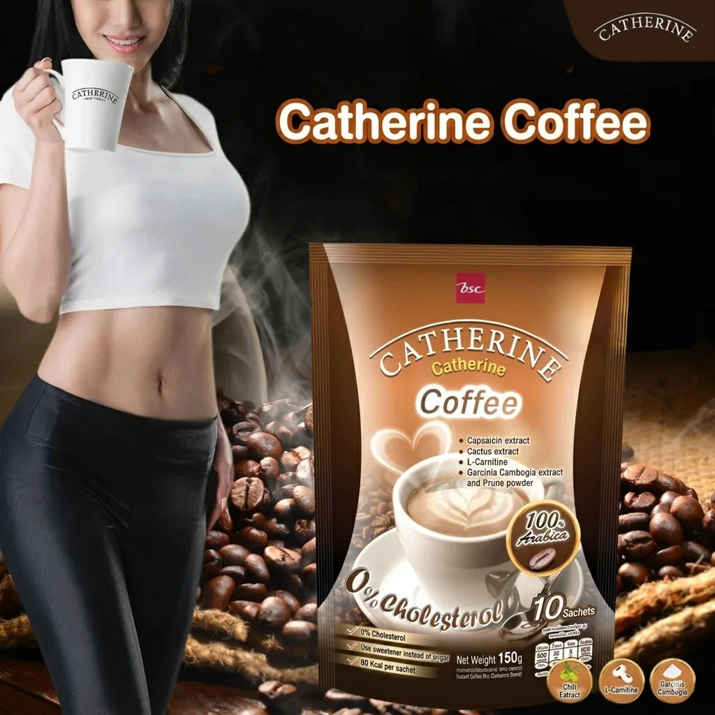 Catherine's Premium Coffee – 100% Arabica | 0% Cholesterol (10 Sachets × 15g) - Image 2