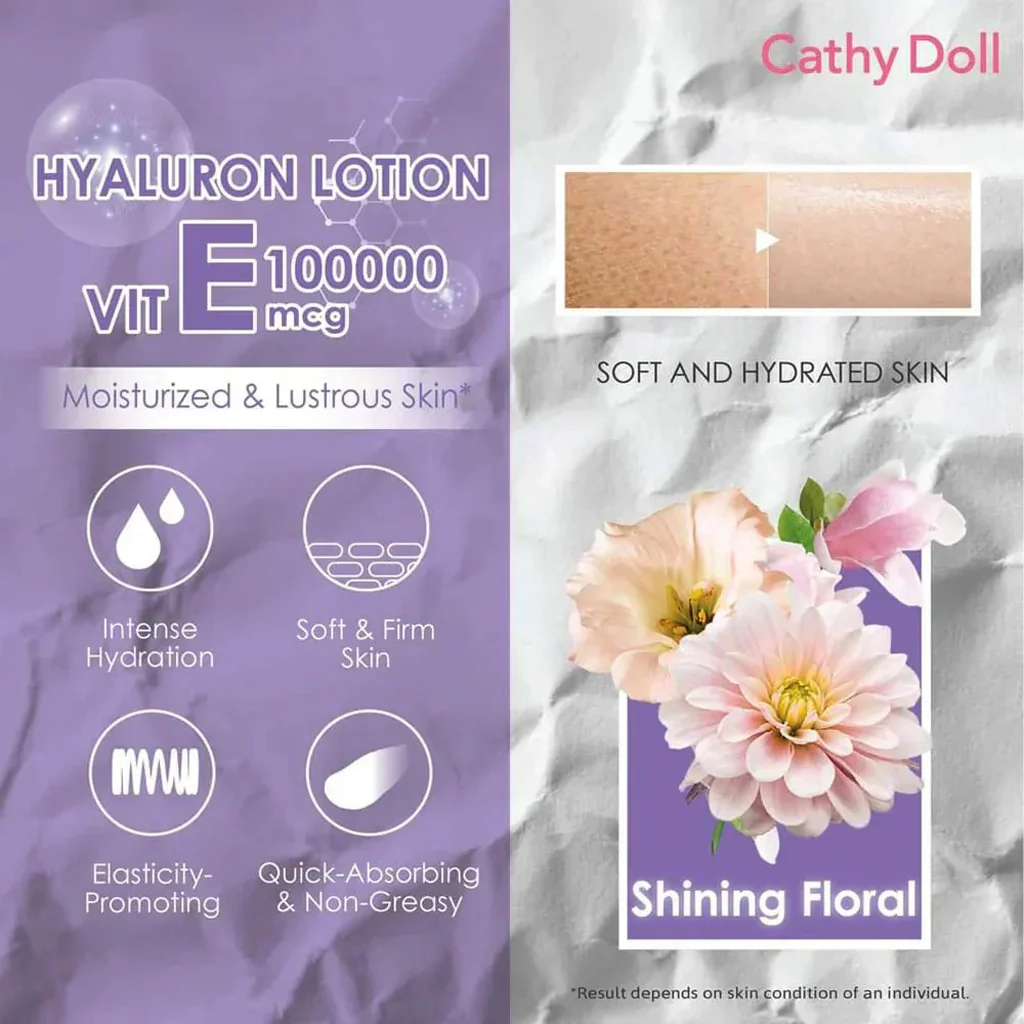 Cathy Doll Hyaluron Vitamin E Milk Protein Body Lotion – 450ml - Image 3