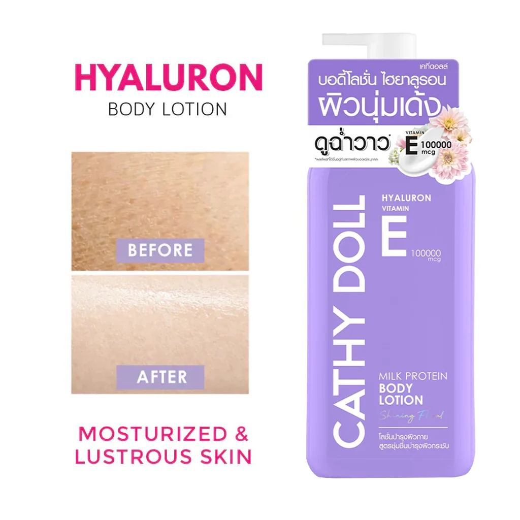 Cathy Doll Hyaluron Vitamin E Milk Protein Body Lotion – 450ml - Image 5
