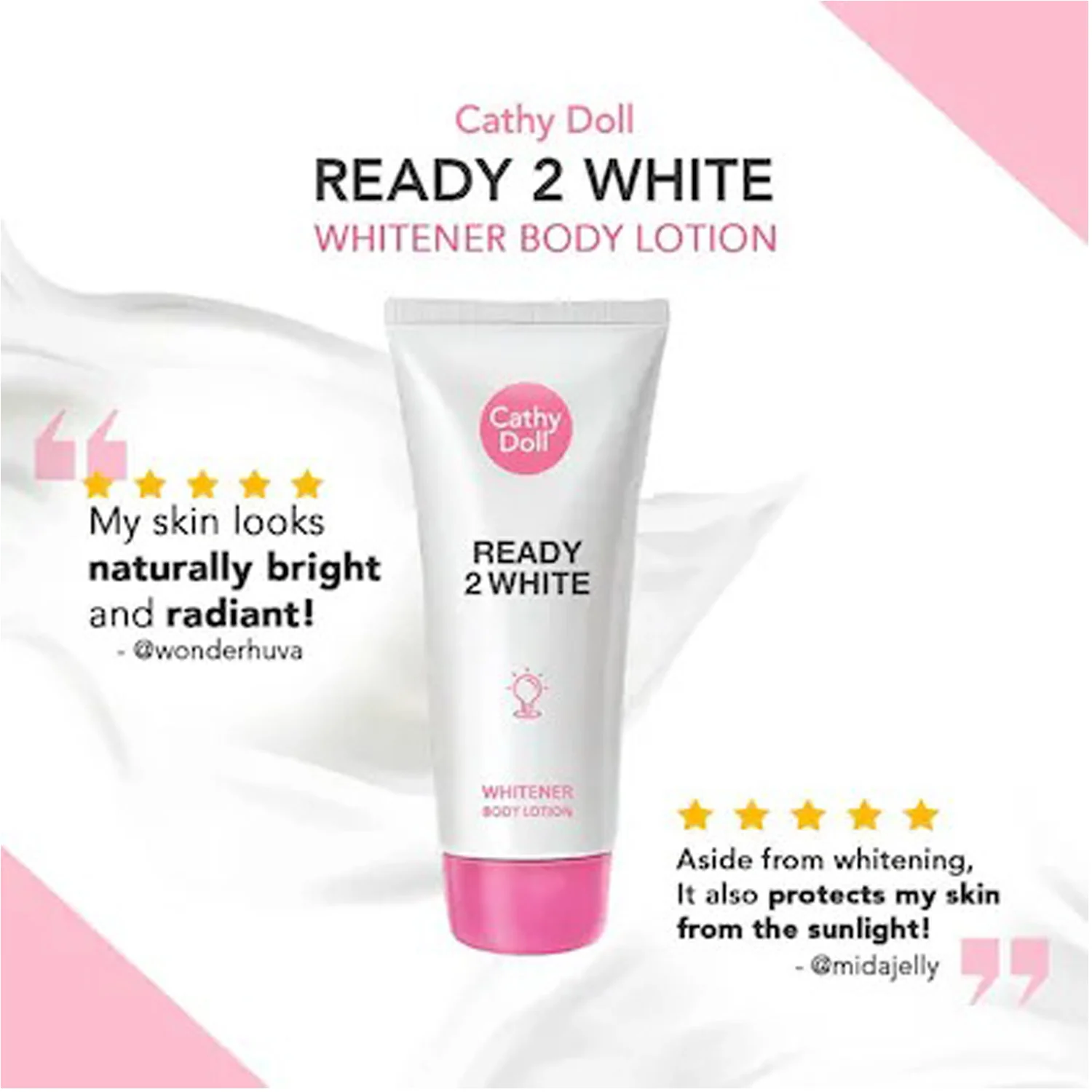 Cathy Doll Ready 2 White Whitener Body Lotion – 150 ml - Image 4