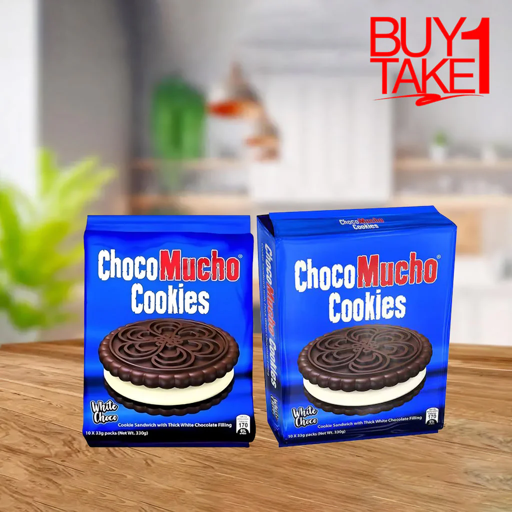 Choco Mucho Cookie Sandwich White Choco – 10 x 33g Buy 1 Take 1 Offer - Image 2