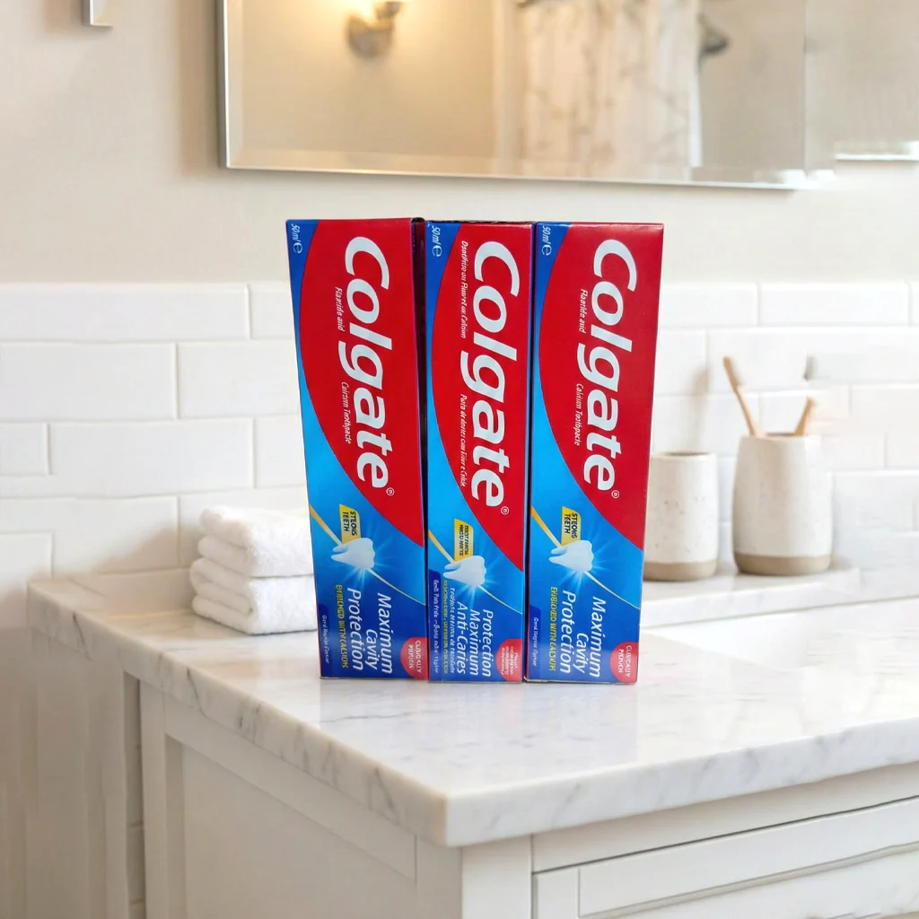 Colgate Maximum Cavity Protection Anti-Caries Toothpaste – 50ml (3Pcs Combo Pack) - Image 6