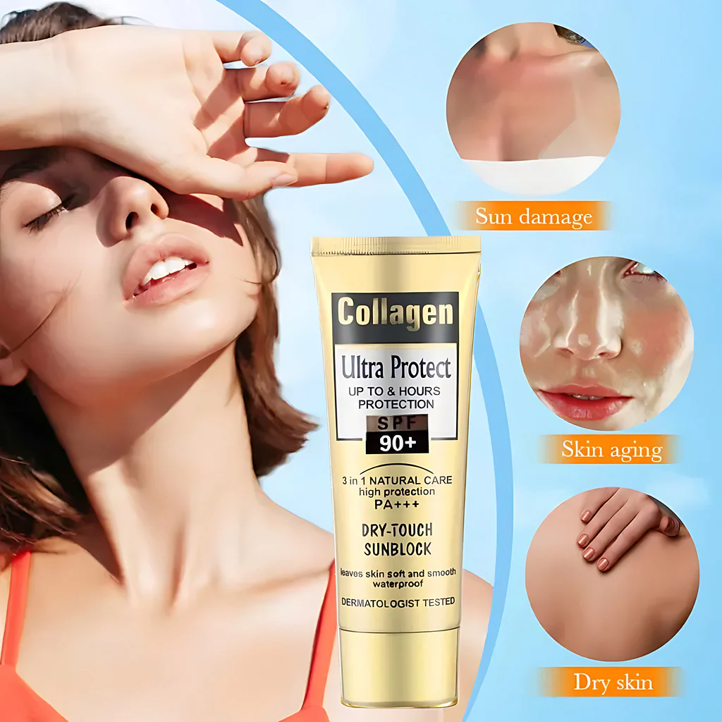 Collagen Ultra Protect Dry-Touch Sunblock SPF 90+ PA+++ – 100ml - Image 4