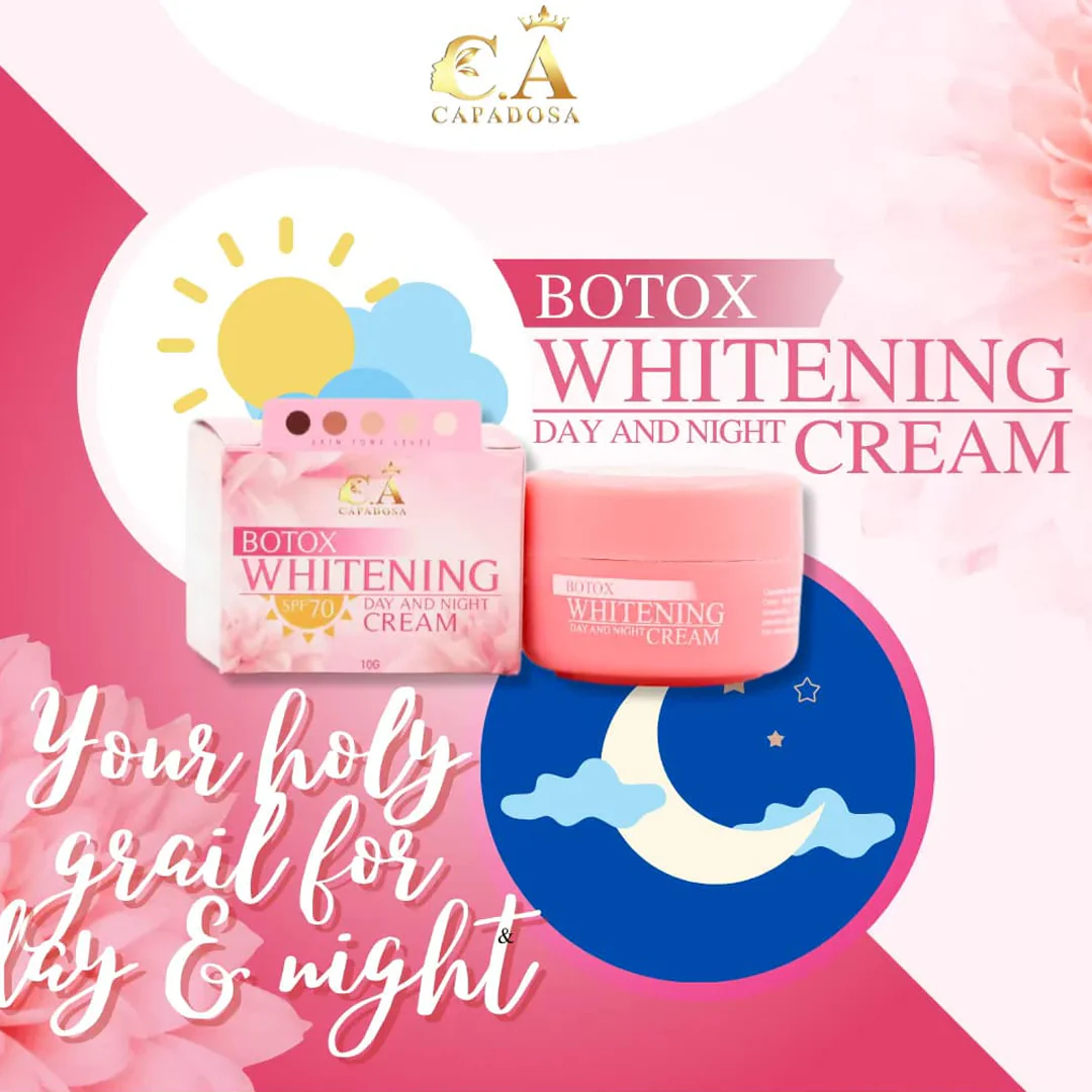 Botox Whitening Day and Night Cream 10g - Image 4